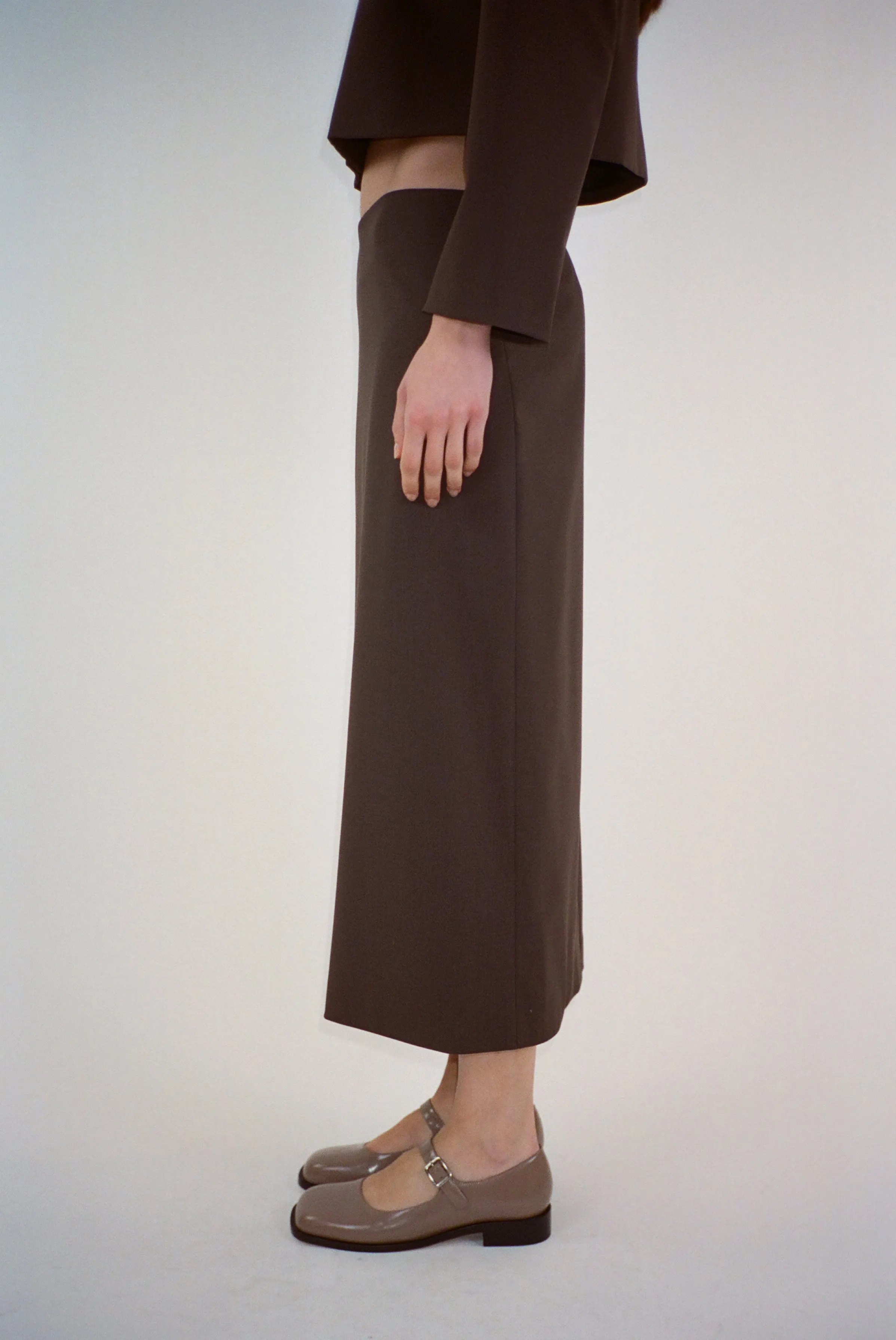 TOES SKIRT IN BROWN sold by Sandy Liang product image thumbnail 4