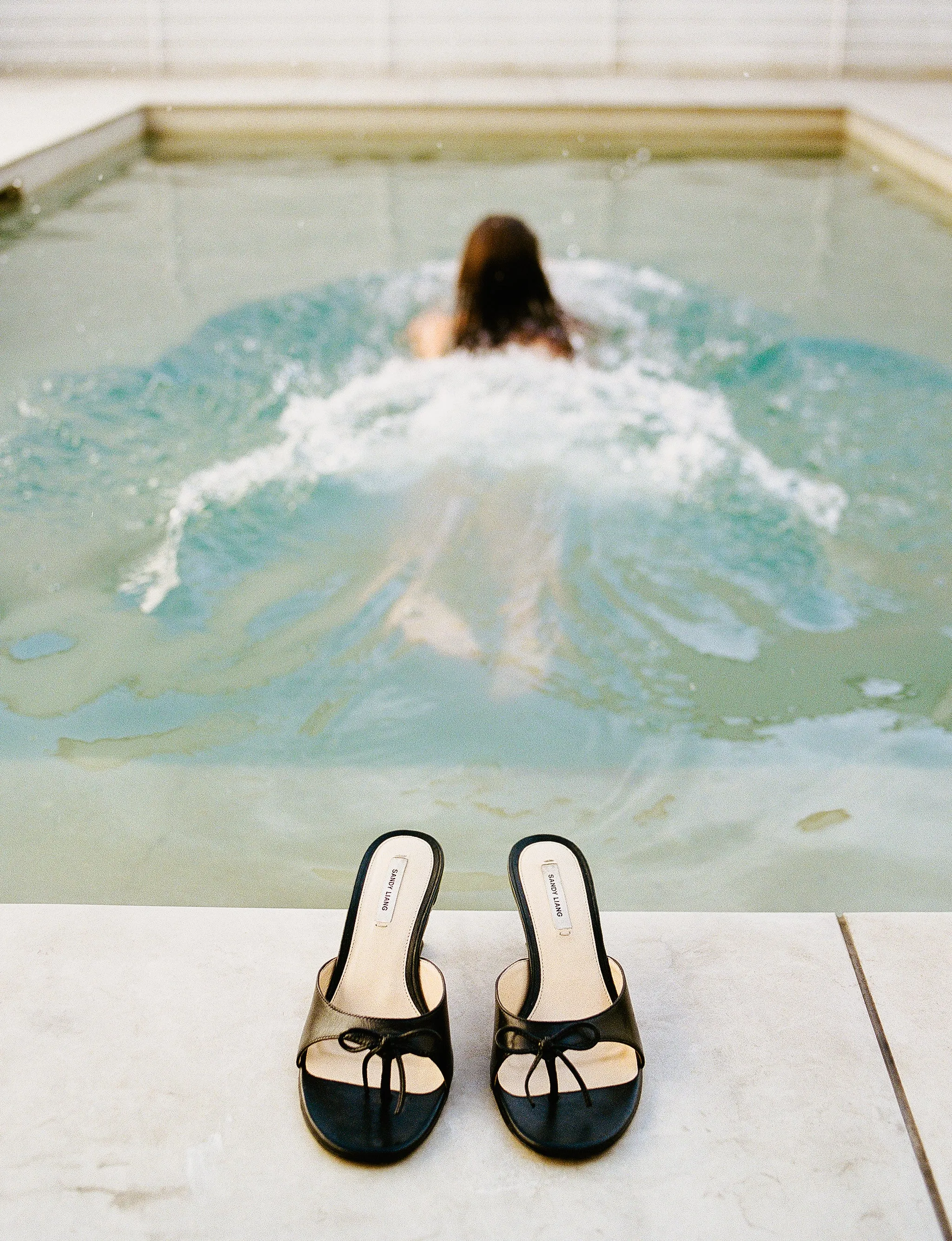 THONG MULE 60 IN BLACK NAPPA sold by Sandy Liang product image thumbnail 3