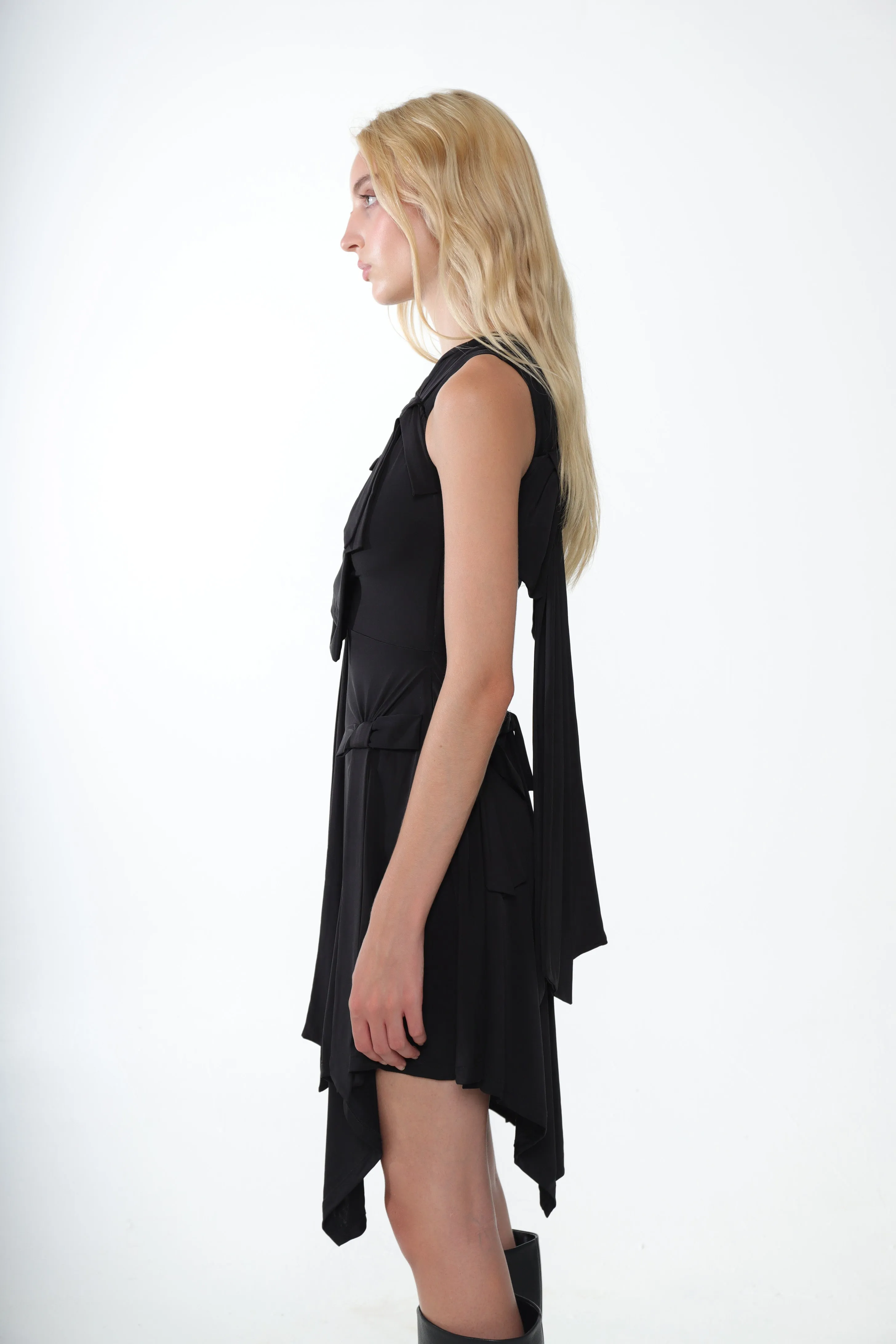 NABE DRESS IN BLACK sold by Sandy Liang product image thumbnail 3