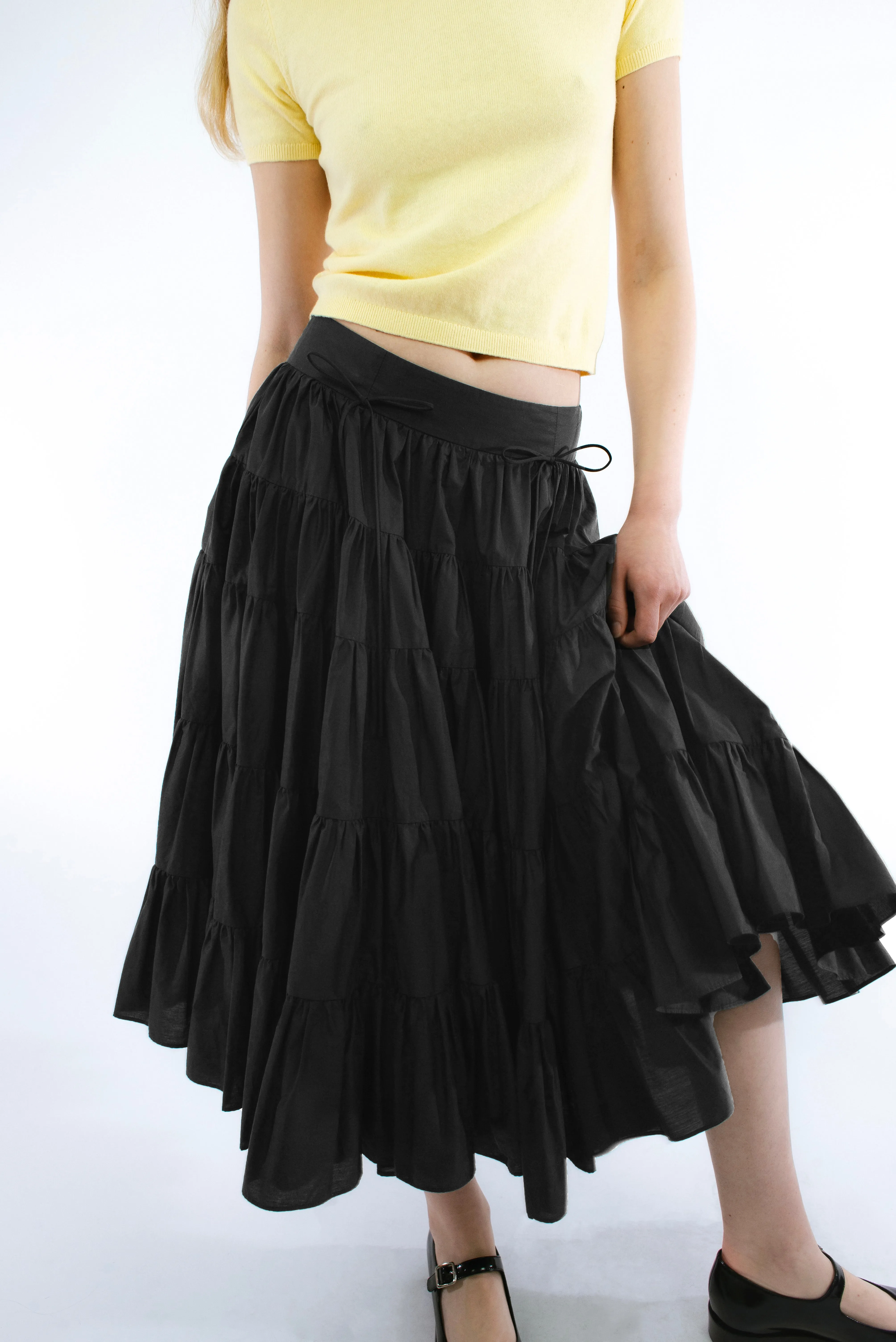 HETTI SKIRT IN BLACK sold by Sandy Liang product image thumbnail 2