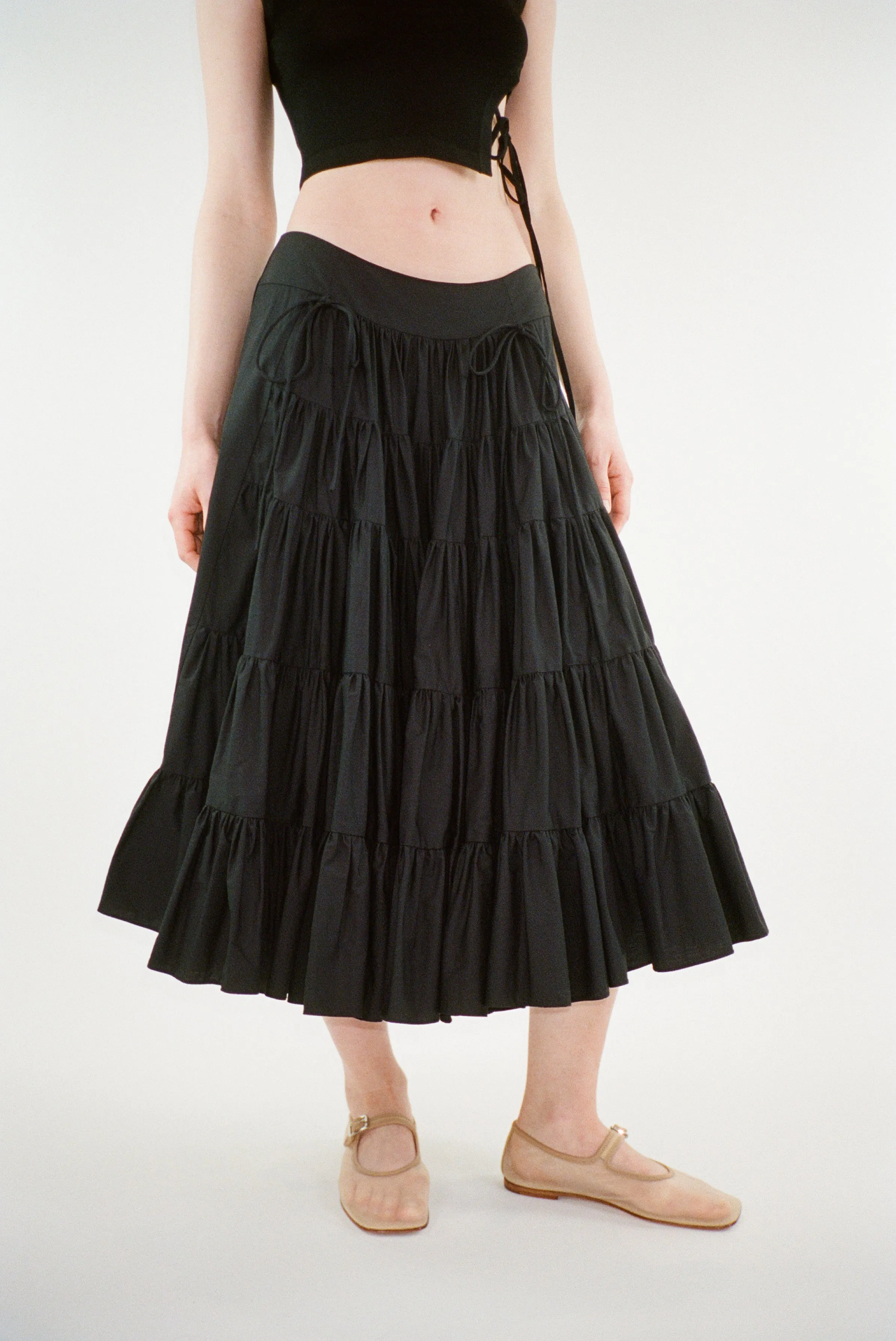 CHETTI SKIRT IN BLACK sold by Sandy Liang product image thumbnail 2