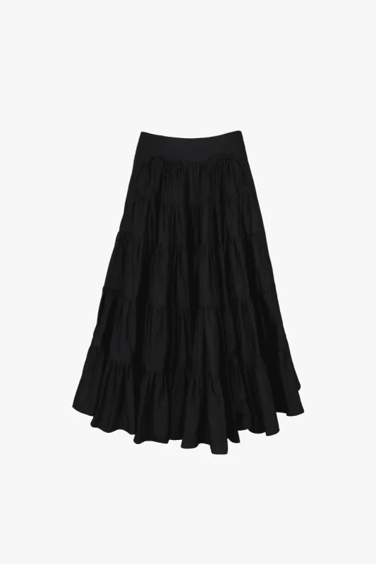 CHETTI SKIRT IN BLACK sold by Sandy Liang