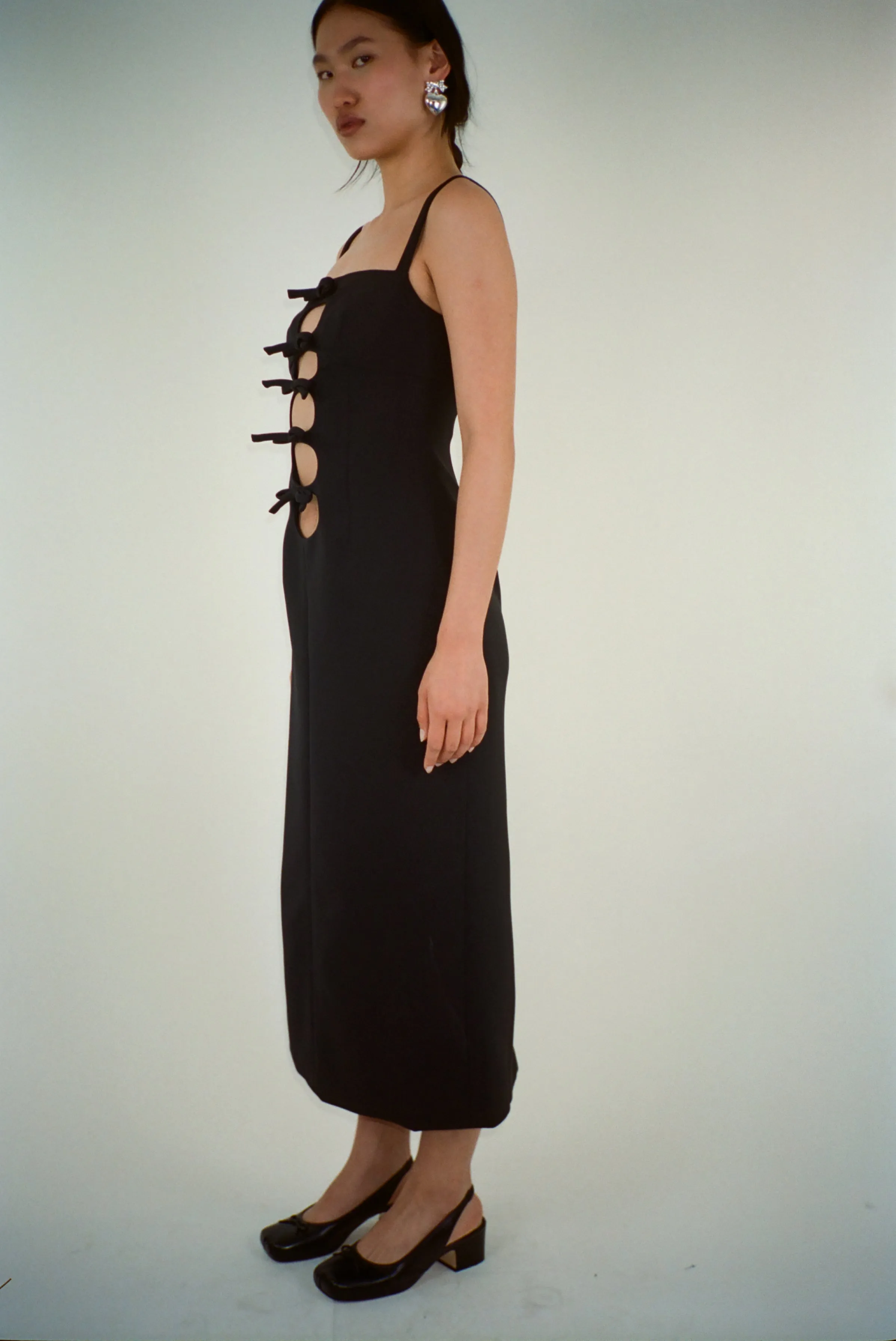 LEONIE DRESS IN BLACK sold by Sandy Liang product image thumbnail 2