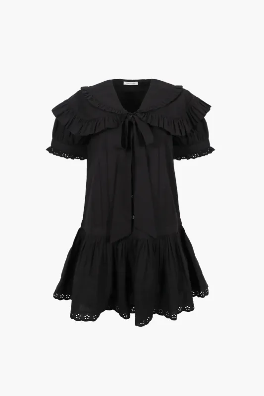 TOKI DRESS IN BLACK sold by Sandy Liang