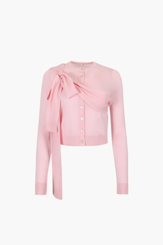 HERMIT CARDIGAN IN PINK made by Sandy Liang