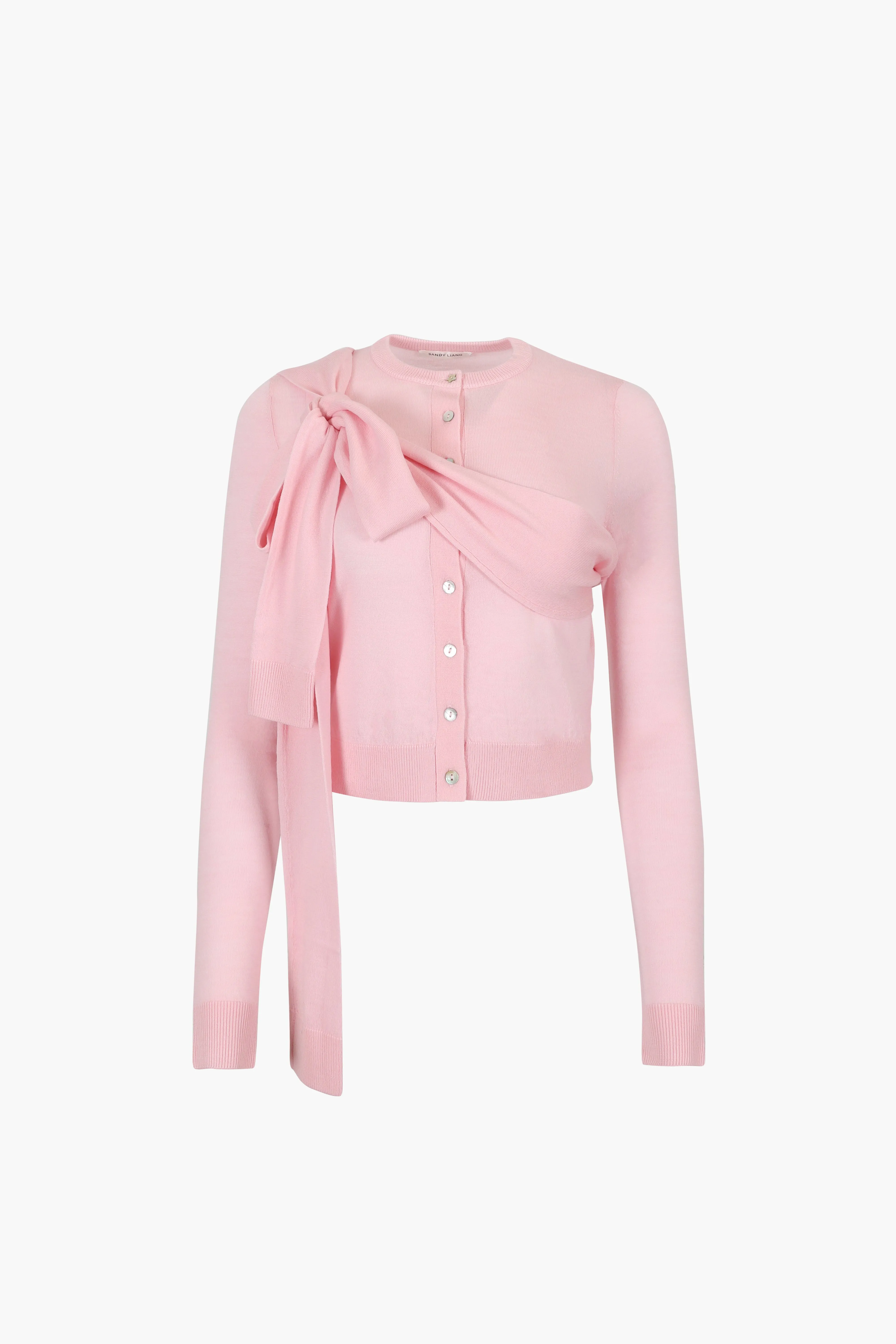 HERMIT CARDIGAN IN PINK sold by Sandy Liang