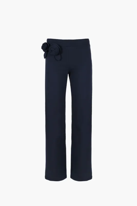 HILTON SWEATPANTS IN NAVY made by Sandy Liang