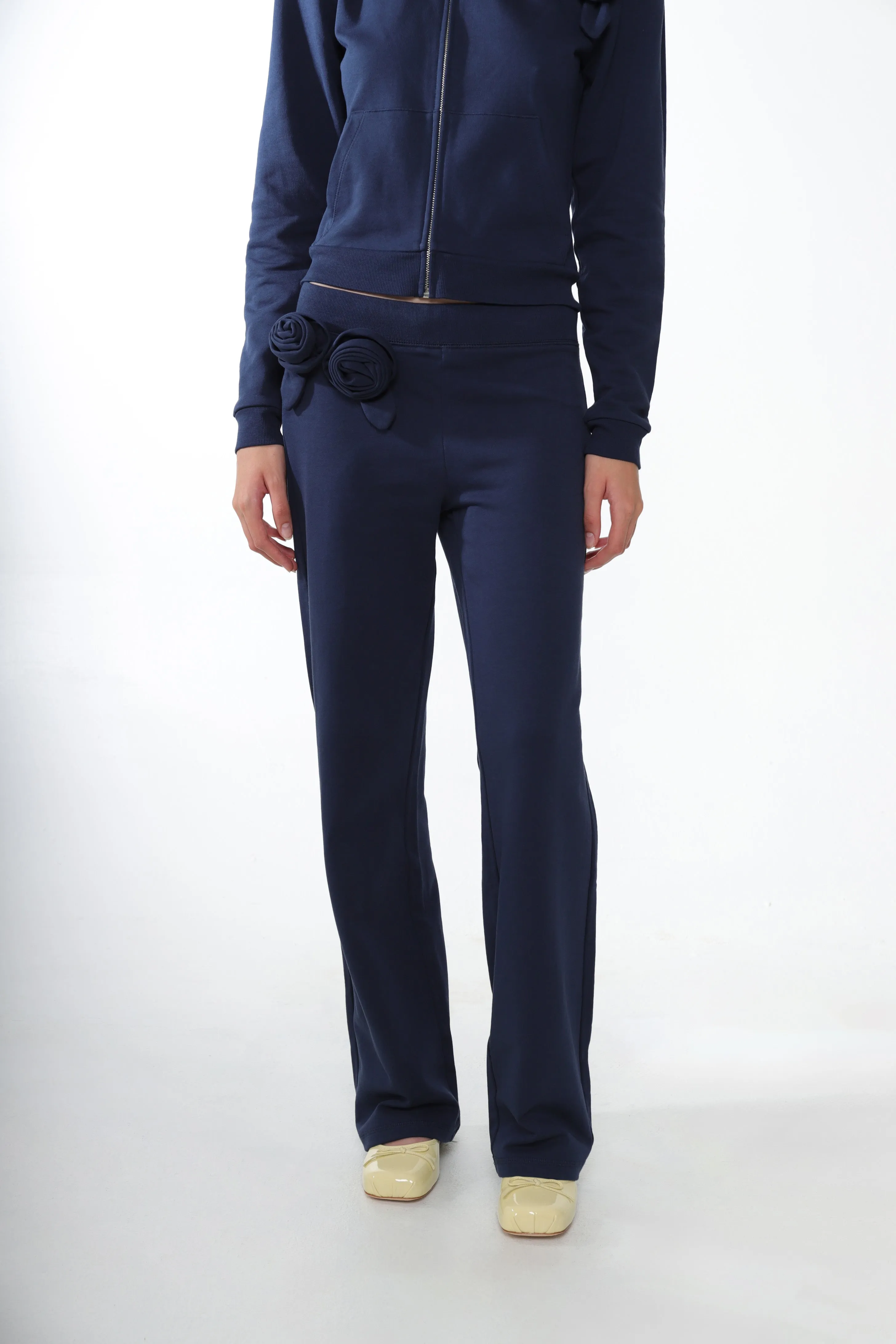 HILTON SWEATPANTS IN NAVY sold by Sandy Liang product image thumbnail 2