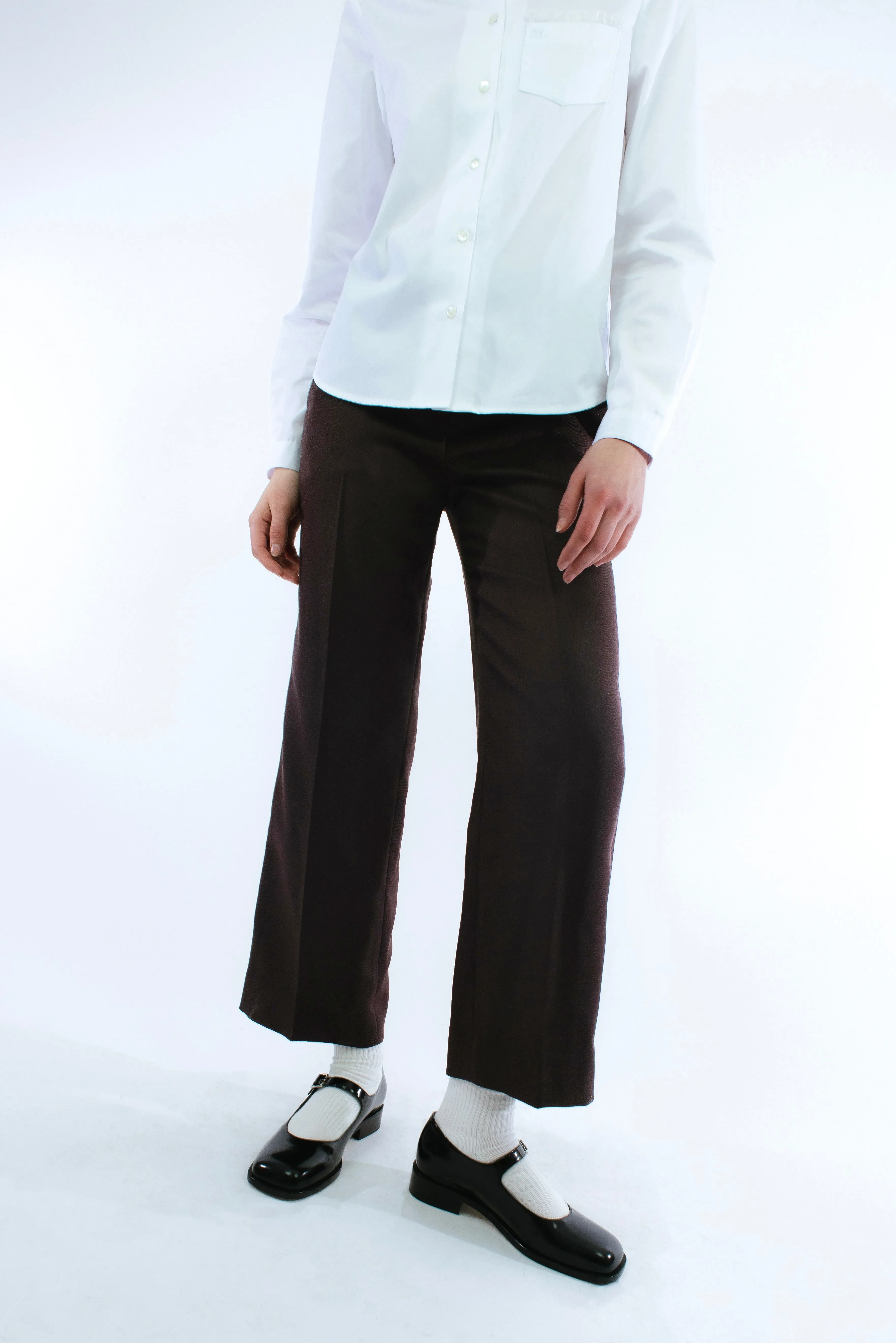 BOXY PANT IN BROWN sold by Sandy Liang product image thumbnail 4