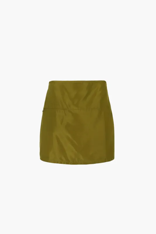FREDA SKIRT IN PICKLE sold by Sandy Liang