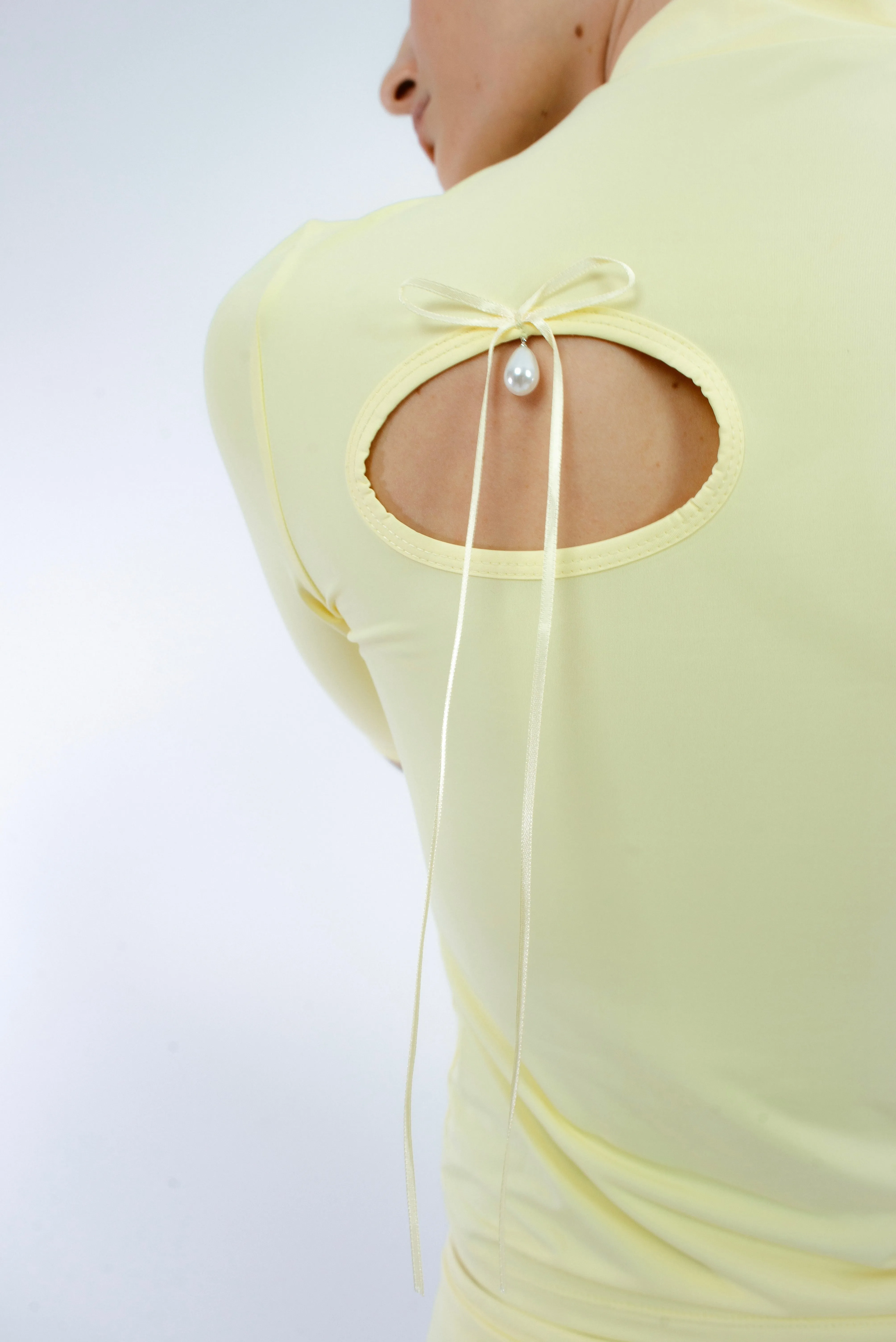 LILLIAN TOP IN BUTTER sold by Sandy Liang product image thumbnail 4