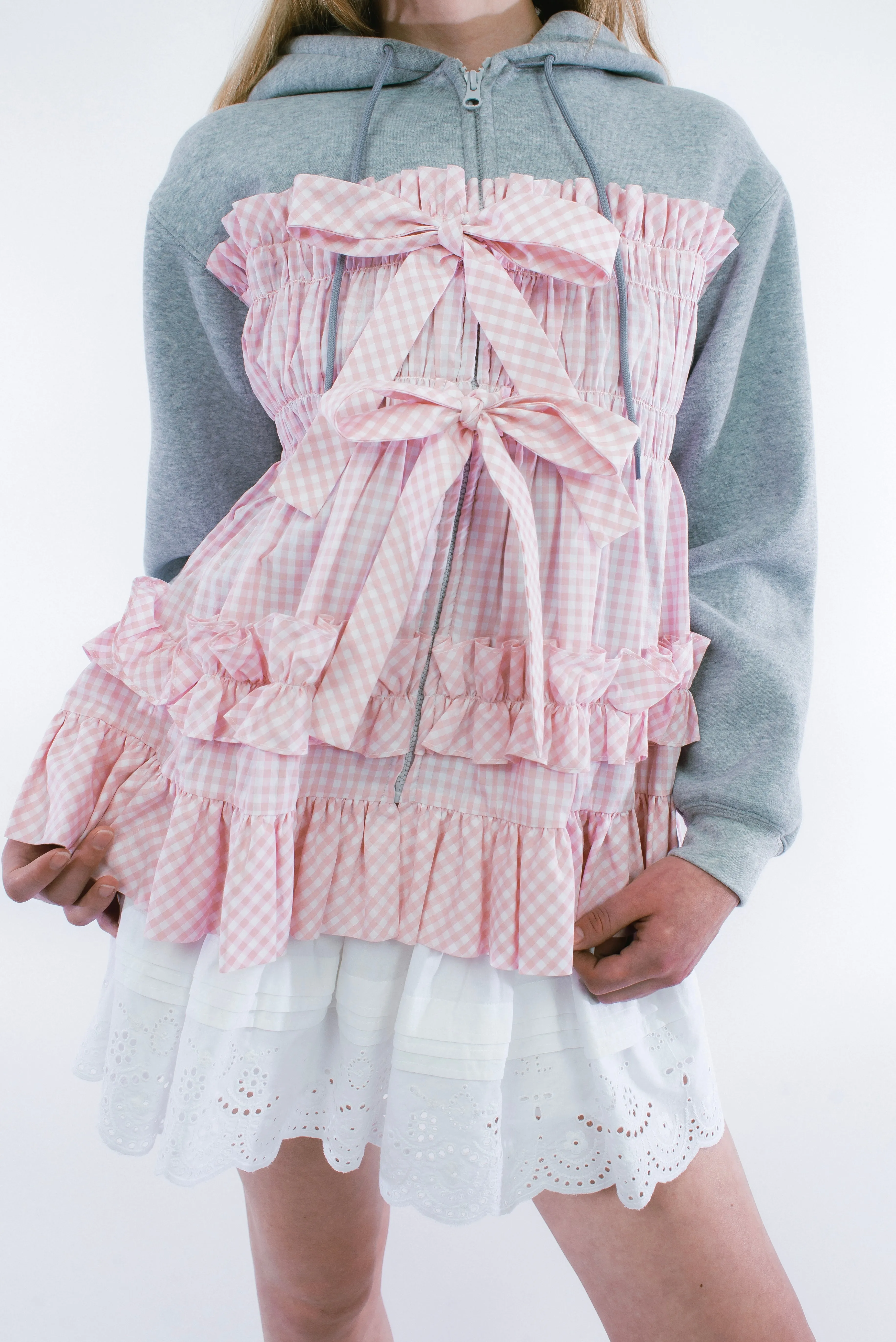 ESTHER HOODIE IN GREY sold by Sandy Liang product image thumbnail 5