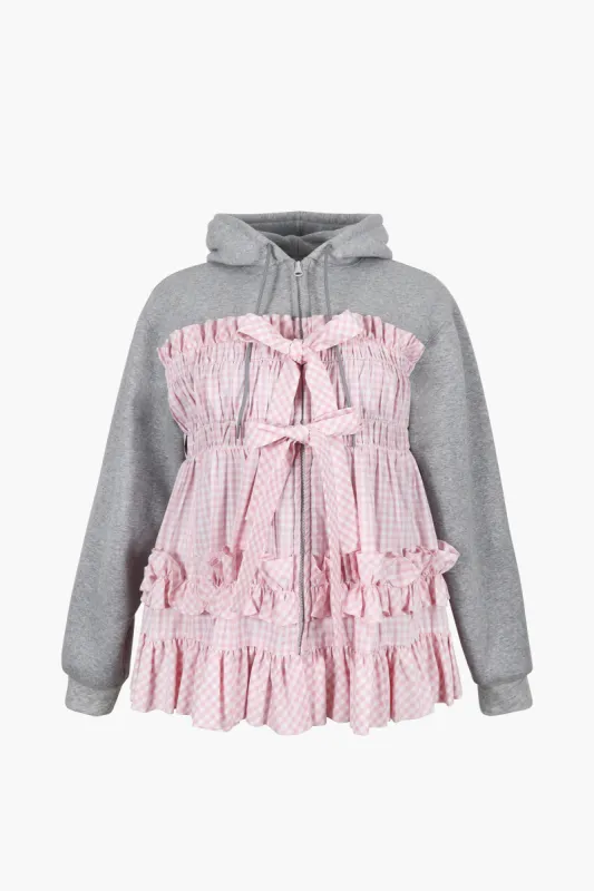 ESTHER HOODIE IN GREY sold by Sandy Liang