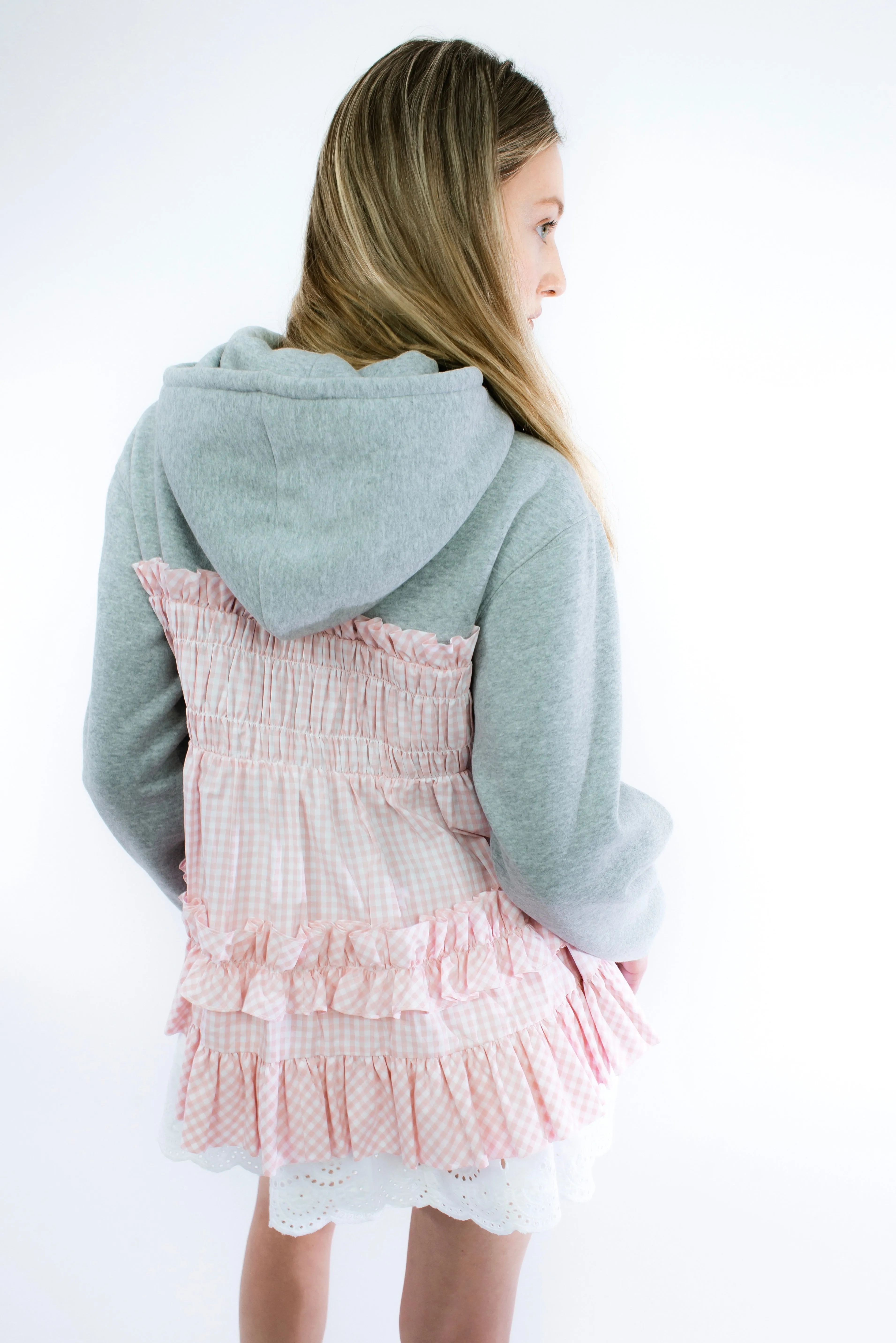 ESTHER HOODIE IN GREY sold by Sandy Liang product image thumbnail 4