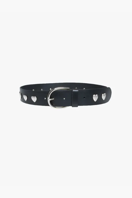 RIVETTO BELT IN SILVER sold by Sandy Liang
