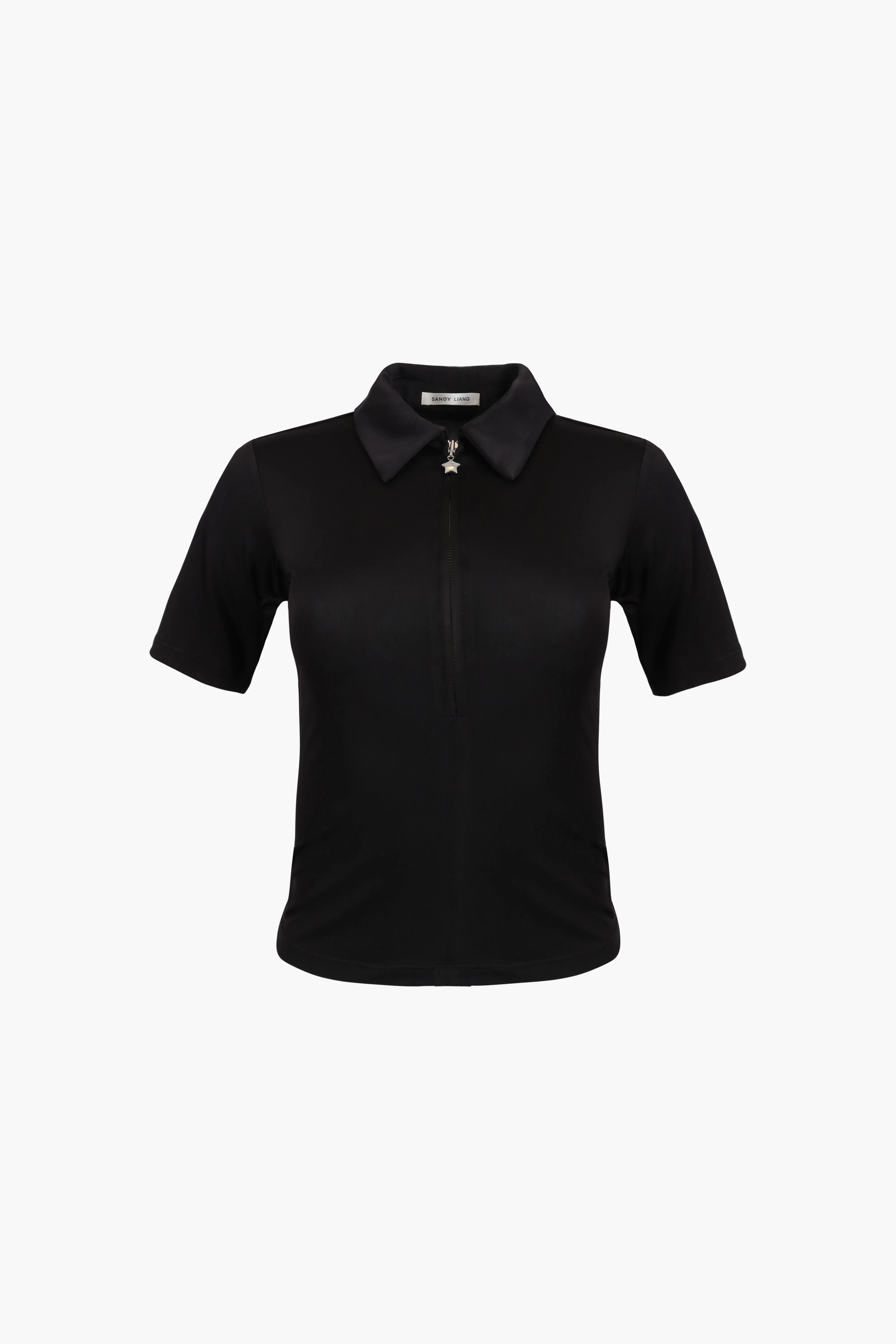 CAMPER TOP IN BLACK sold by Sandy Liang