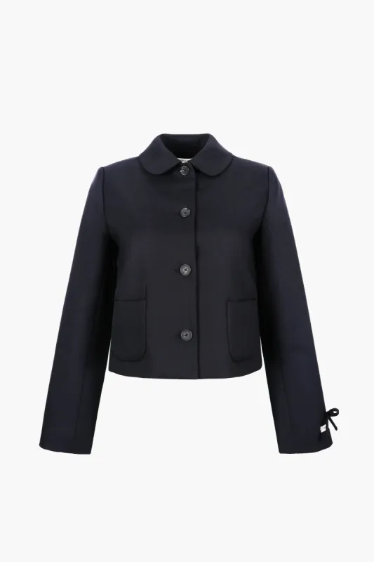 DITTO JACKET IN NAVY sold by Sandy Liang