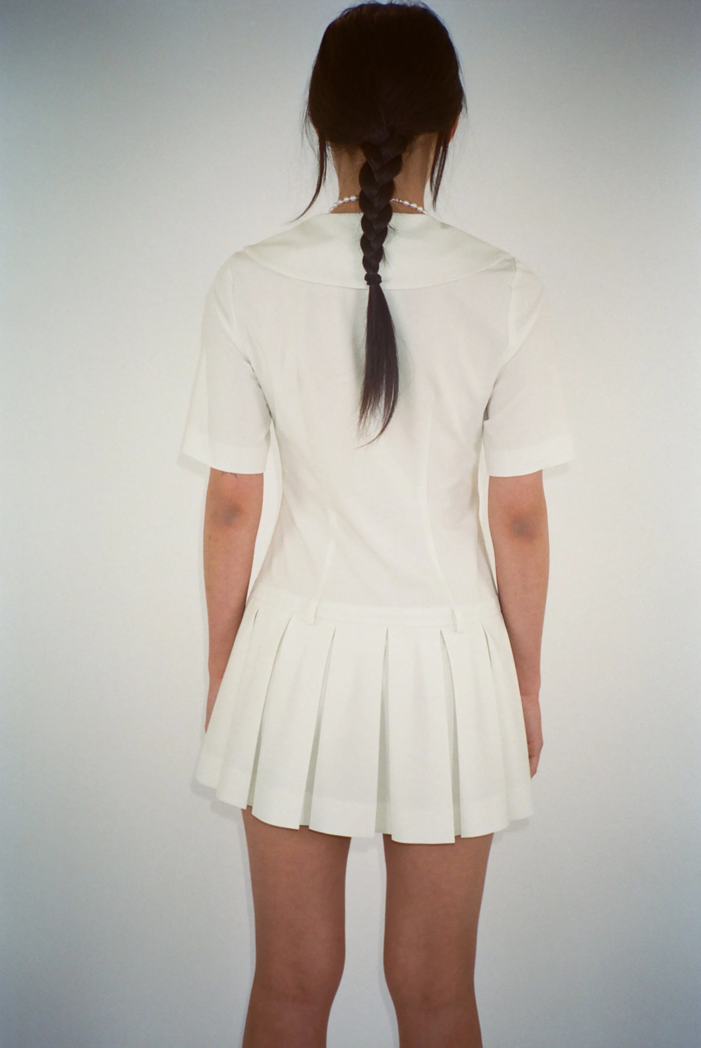 KERRY DRESS IN BONE sold by Sandy Liang product image thumbnail 4