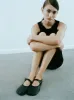 MARY JANE STRETCH IN BLACK sold by Sandy Liang