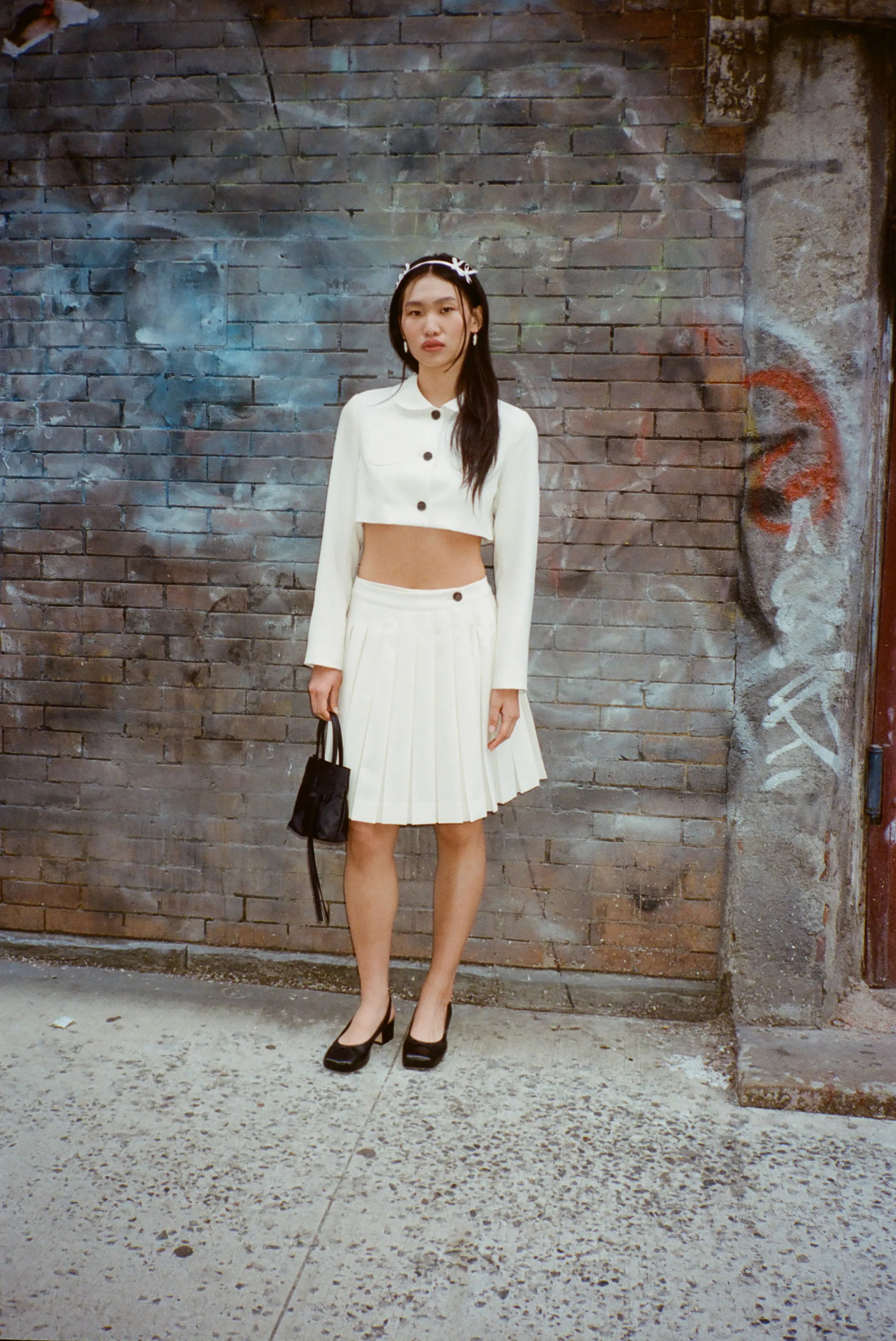 ENNIS JACKET IN BONE sold by Sandy Liang product image thumbnail 5