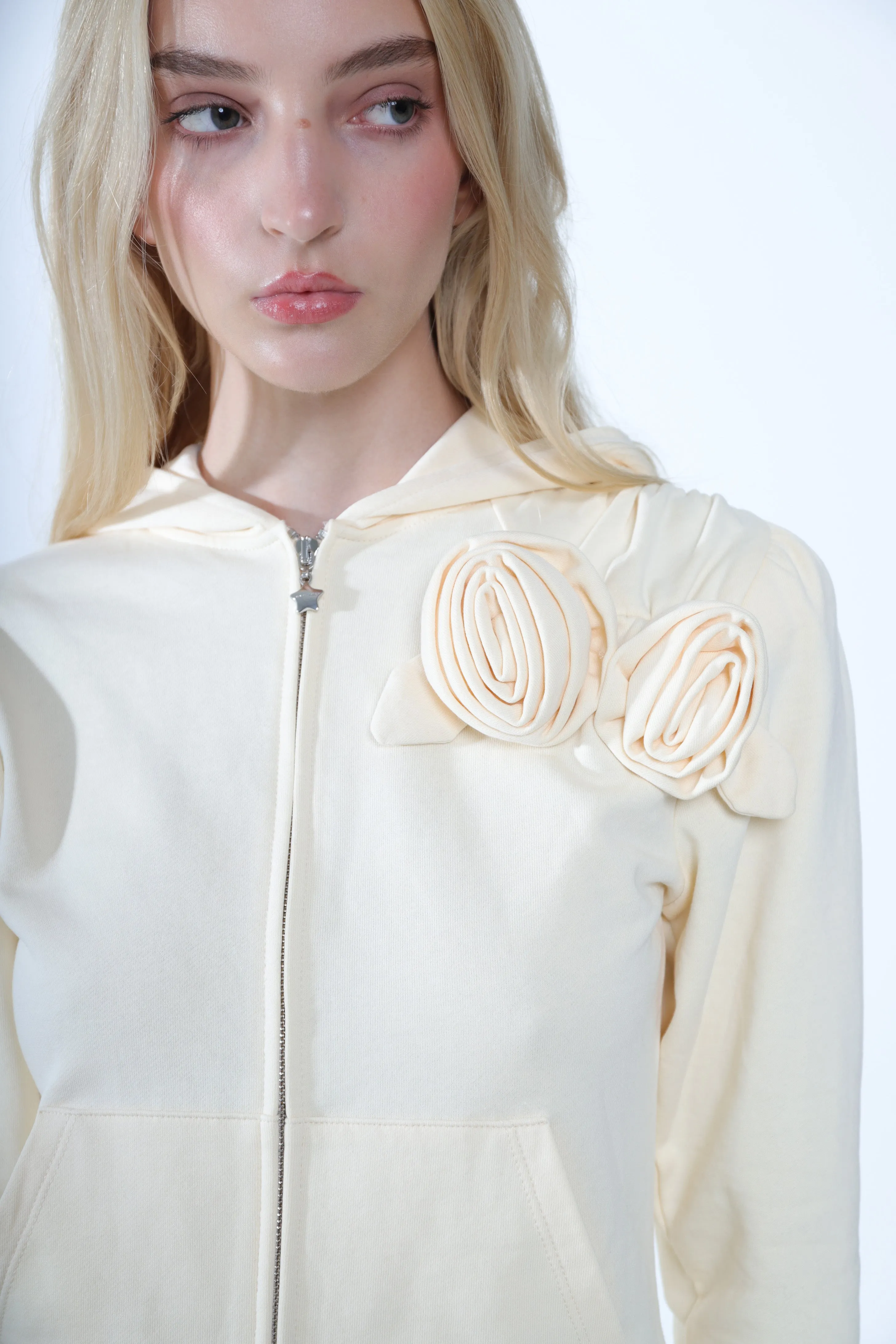 SOOKIE HOODIE IN BUTTER sold by Sandy Liang product image thumbnail 5