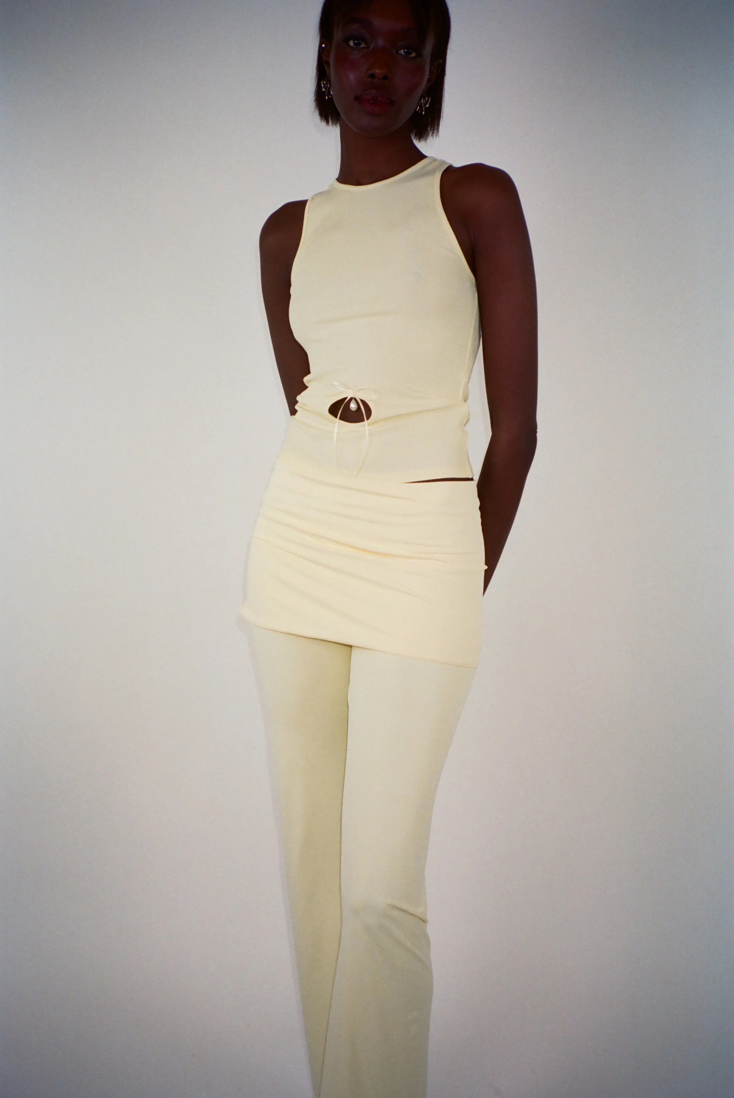 SOUND PANT IN BUTTER sold by Sandy Liang product image thumbnail 2