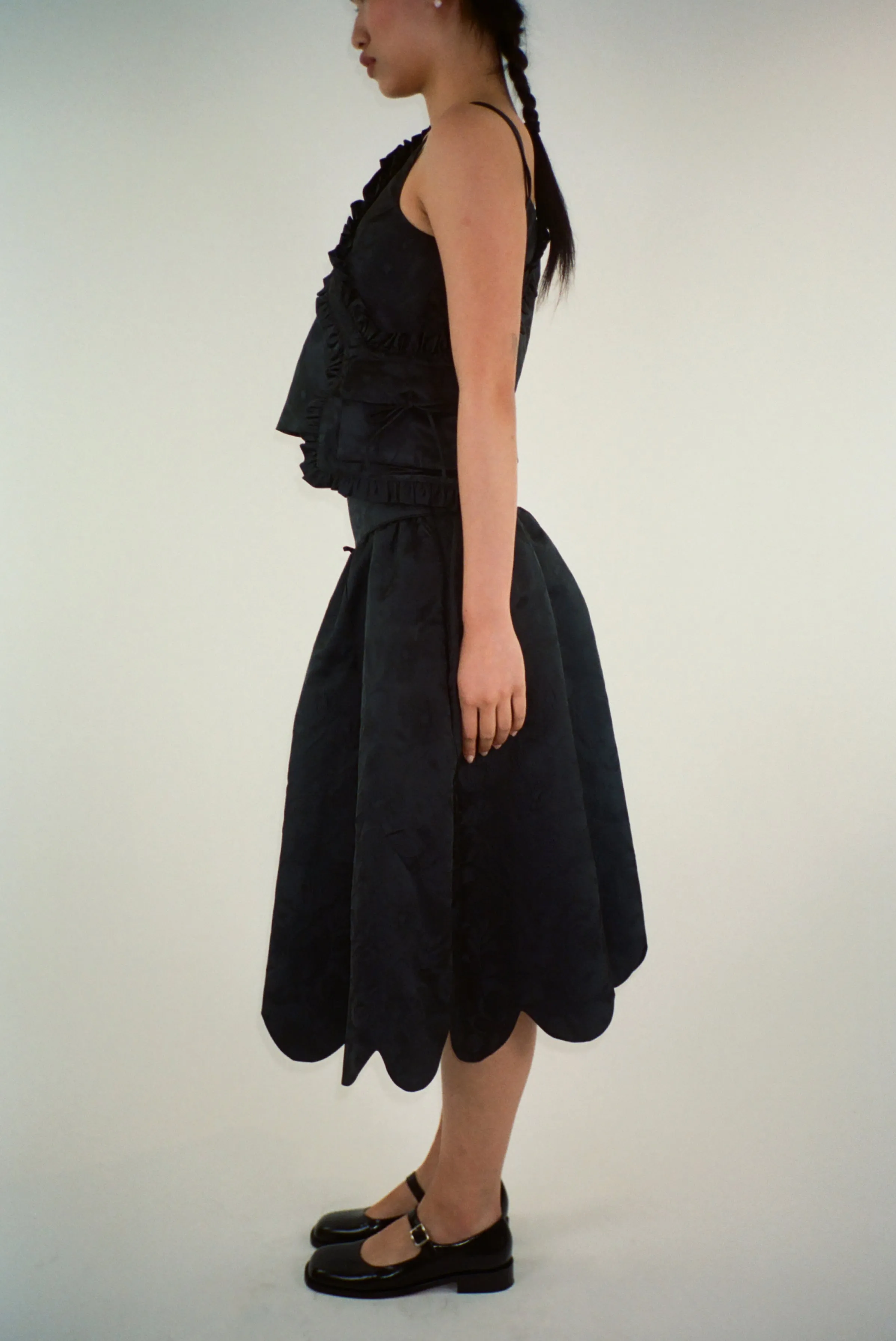 GRETA SKIRT IN BLACK sold by Sandy Liang product image thumbnail 3