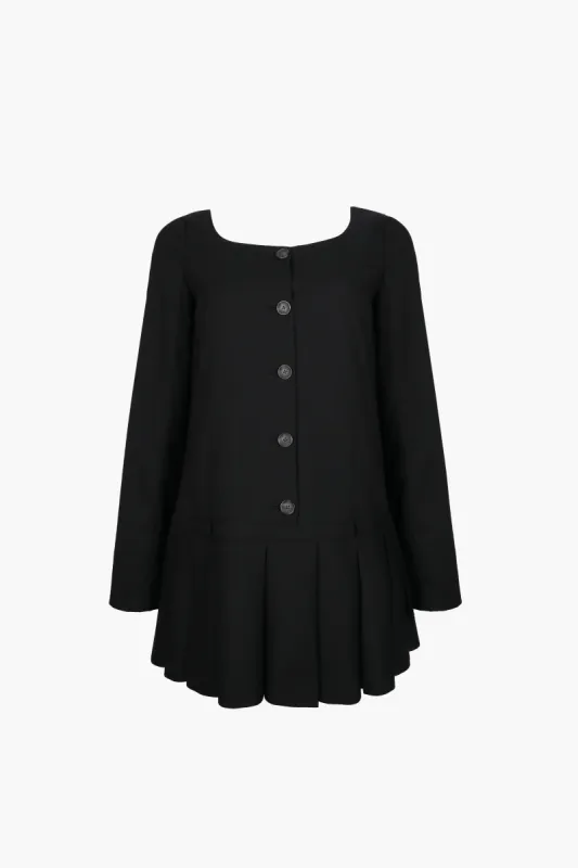 BIBI DRESS IN BLACK sold by Sandy Liang