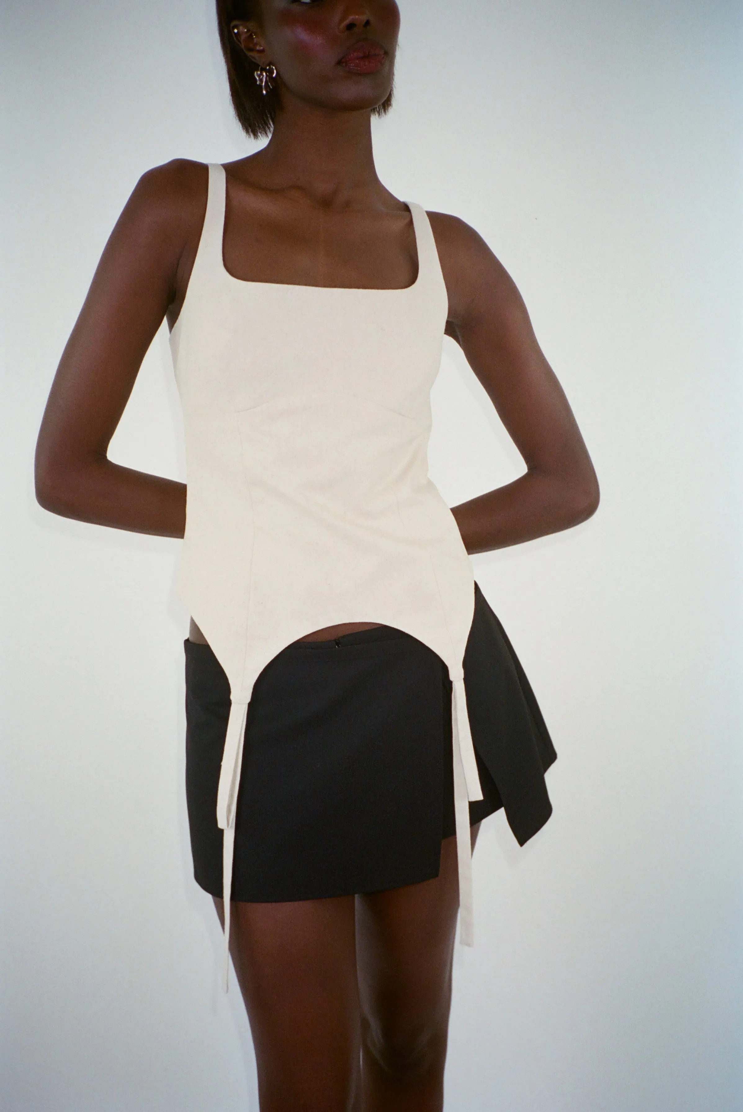 GOTO SKORT IN BLACK sold by Sandy Liang product image thumbnail 4