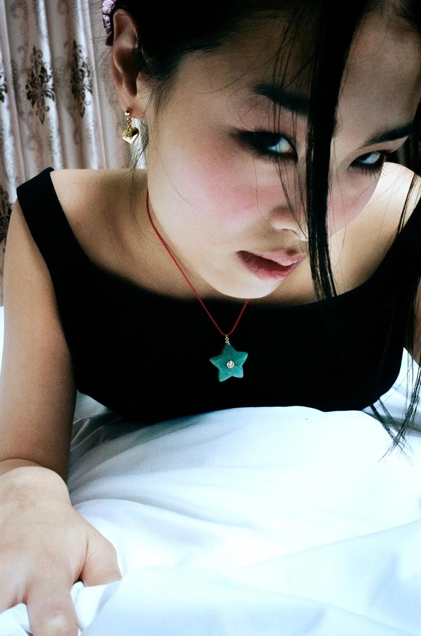 SAFETY EARRINGS IN GOLD VERMEIL sold by Sandy Liang product image thumbnail 2