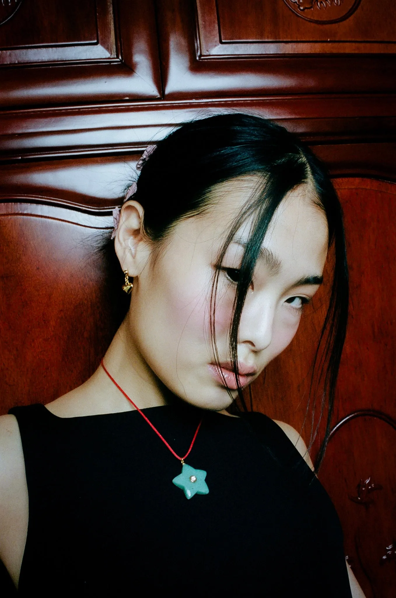 SAFETY EARRINGS IN GOLD VERMEIL sold by Sandy Liang product image thumbnail 3