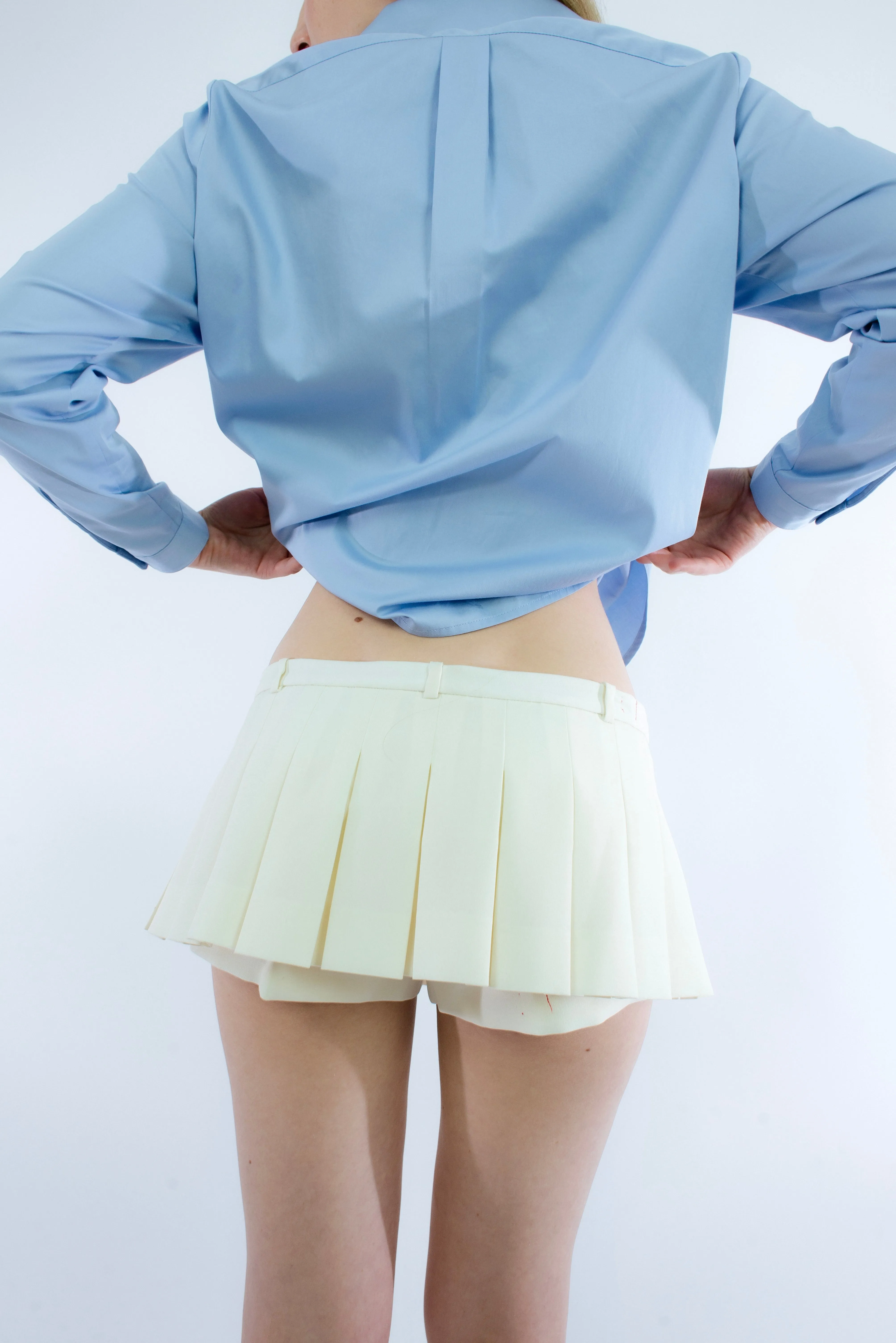 FRANC SKORT IN BONE sold by Sandy Liang product image thumbnail 3