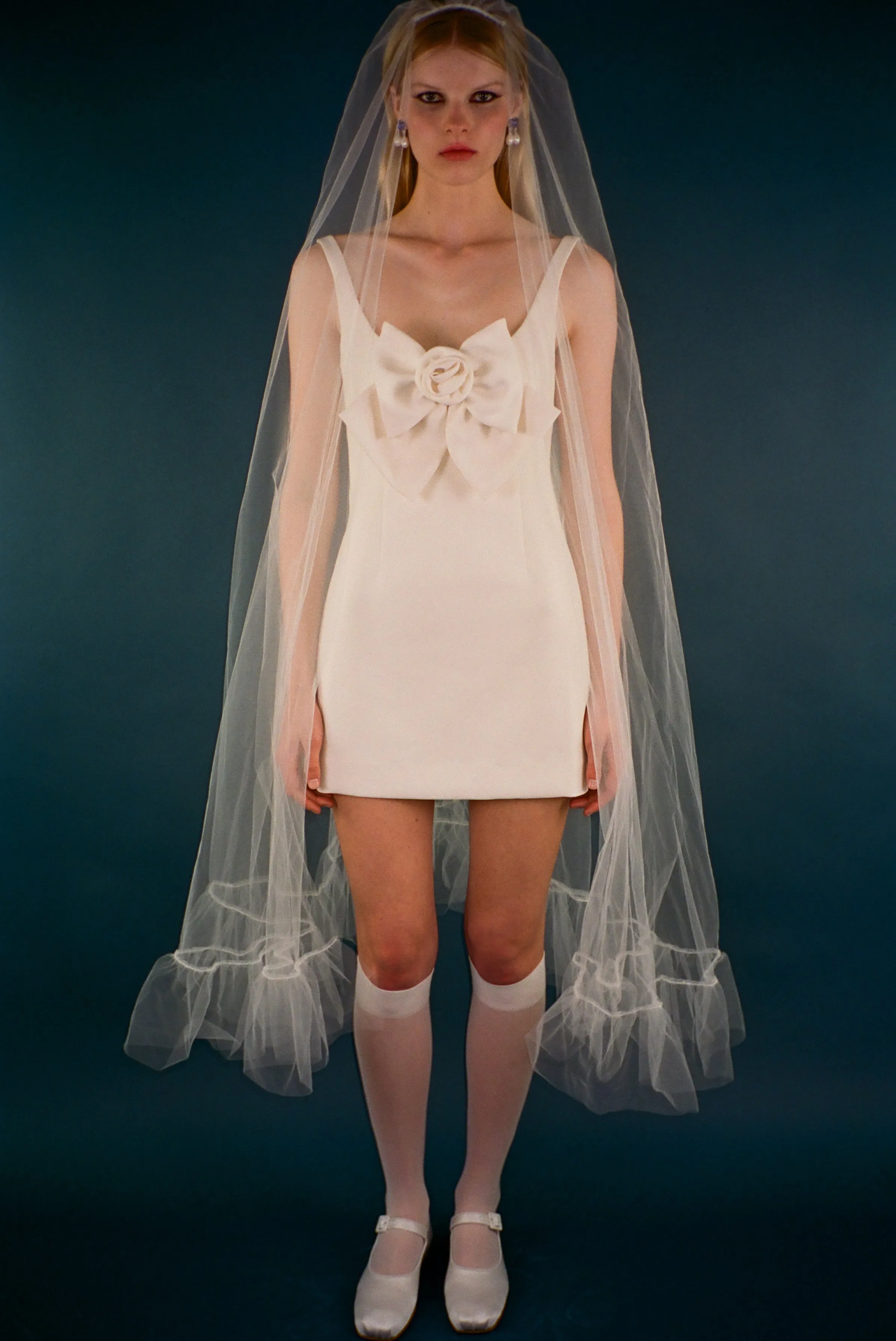 ARDEN DRESS IN CREAM sold by Sandy Liang product image thumbnail 3