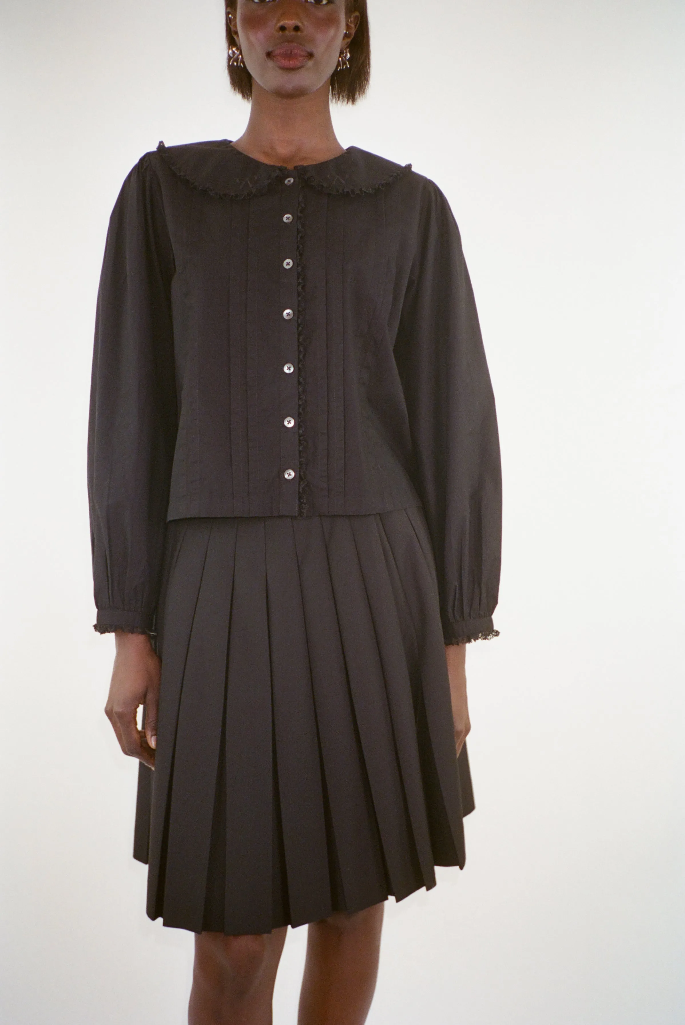 GROVE TOP IN BLACK sold by Sandy Liang product image thumbnail 2