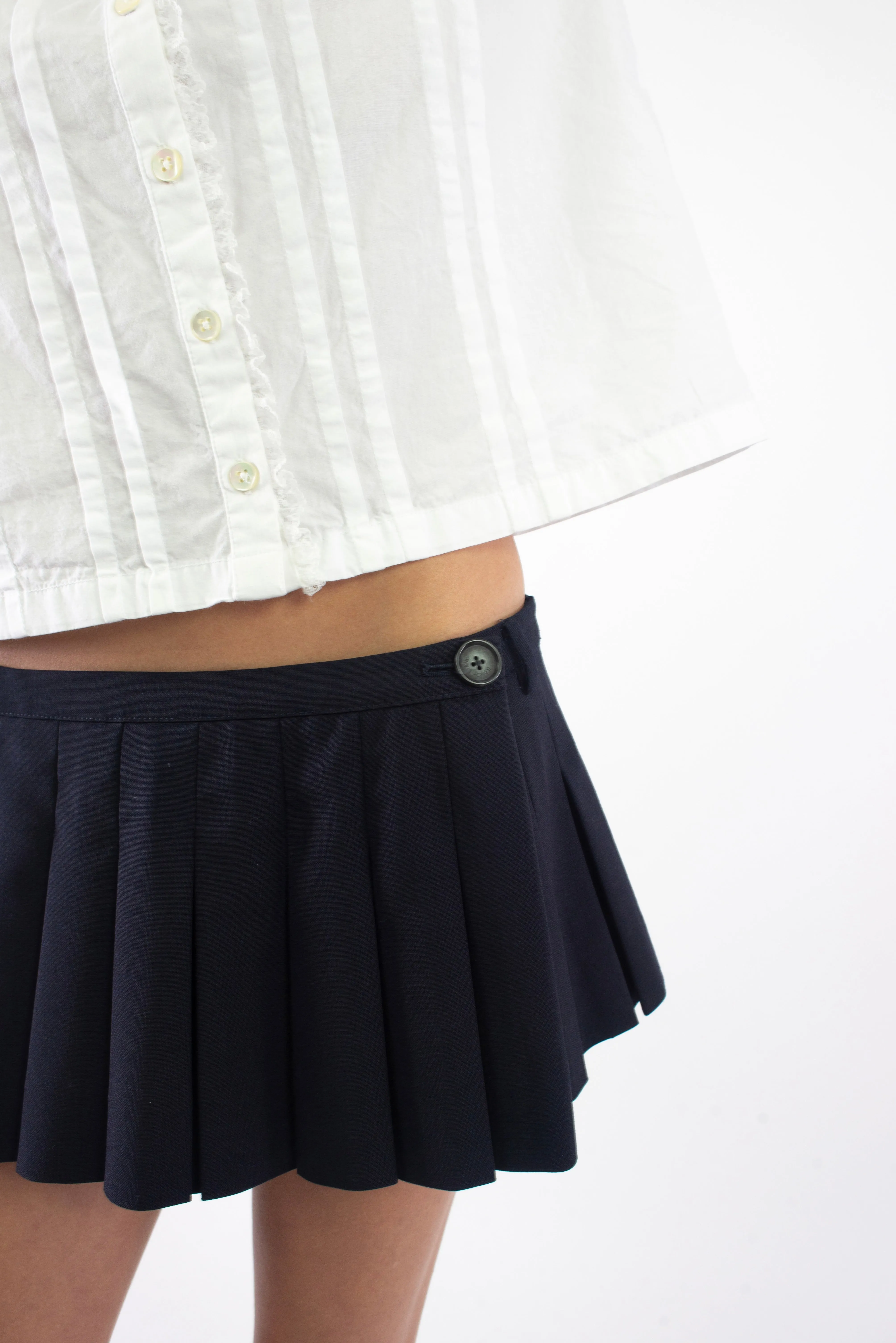 FRANC SKORT IN DARK NAVY sold by Sandy Liang product image thumbnail 4