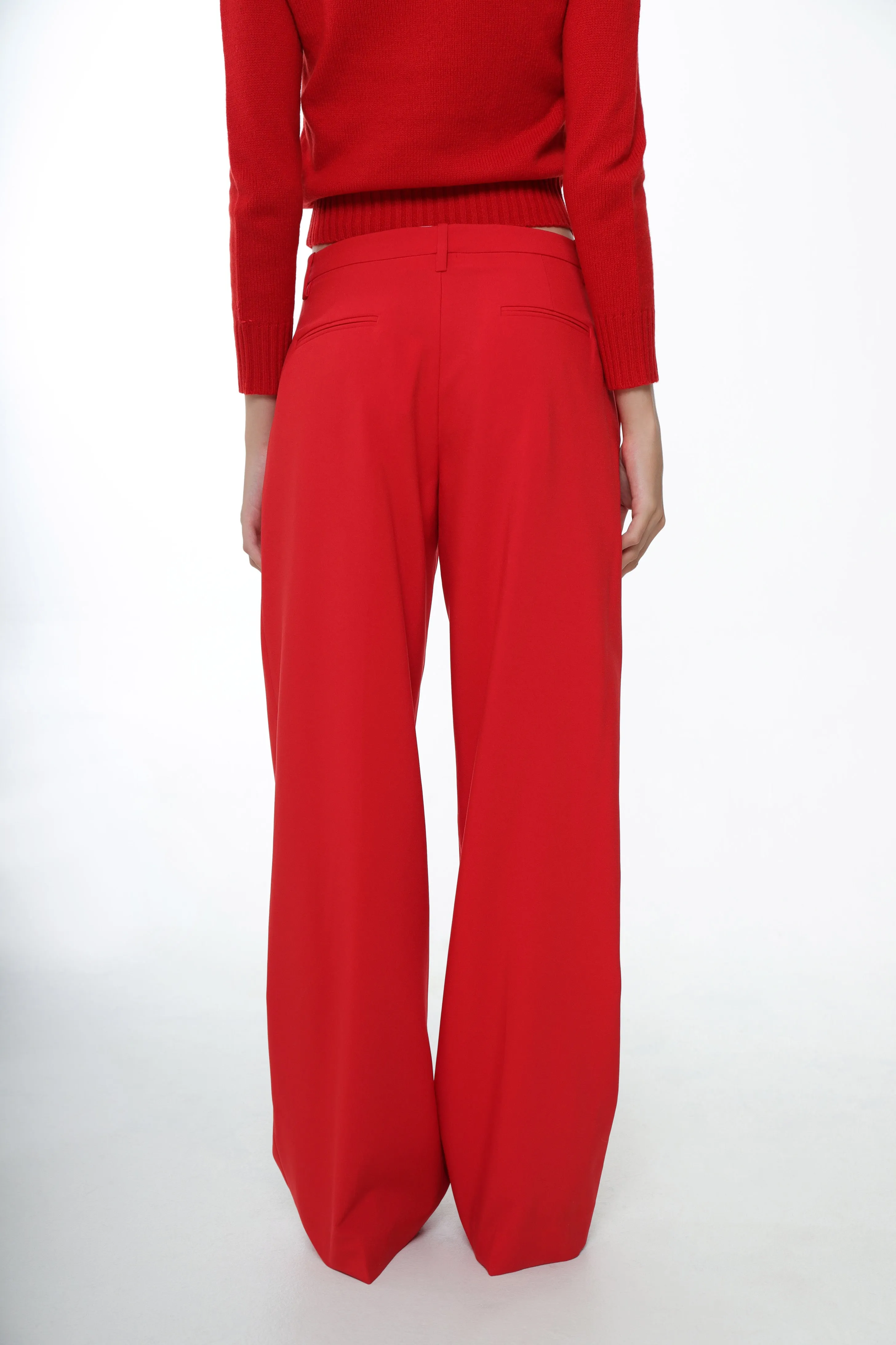 GLASS PANT IN RED sold by Sandy Liang product image thumbnail 4