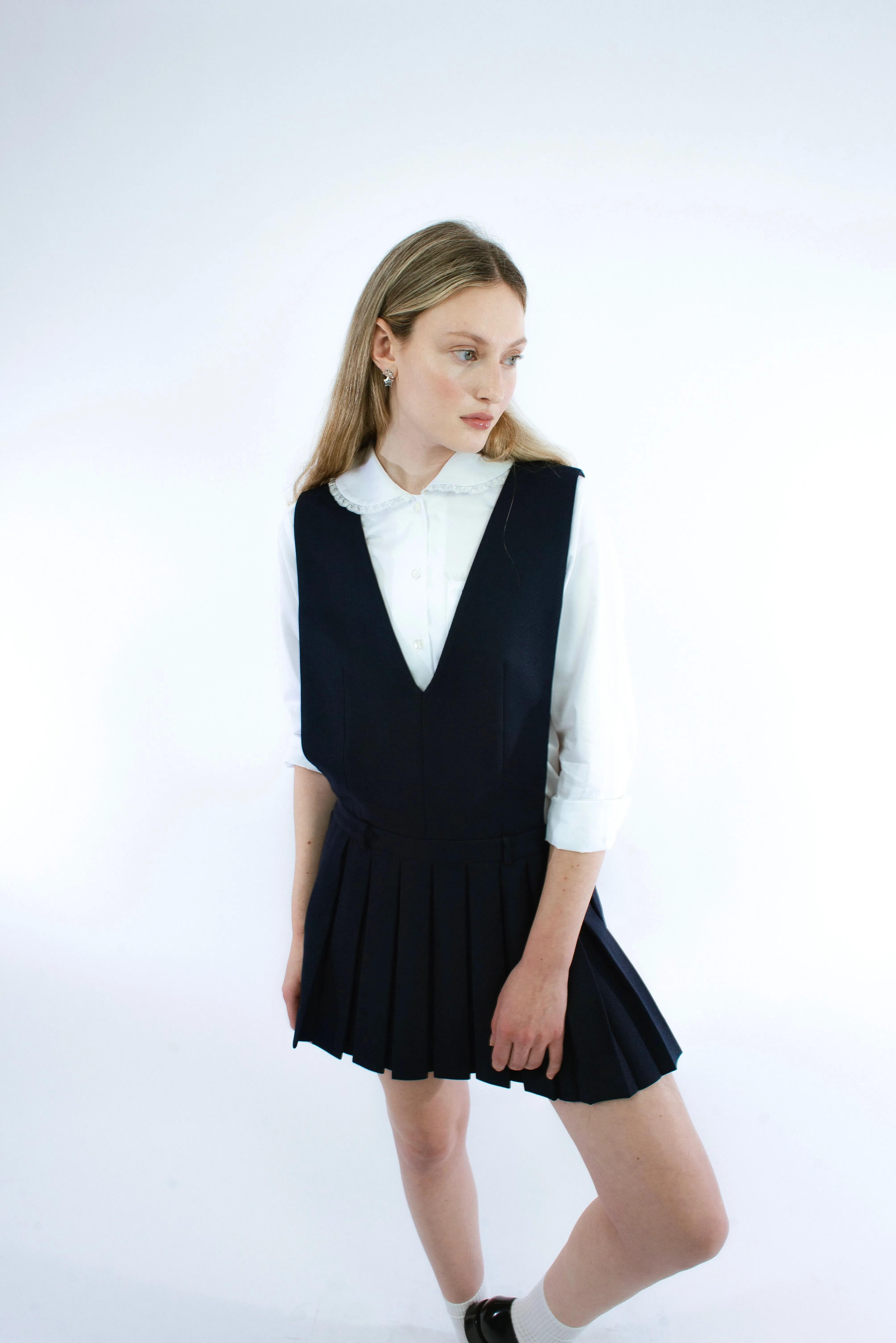 MULGRAVE PINAFORE DRESS sold by Sandy Liang product image thumbnail 4