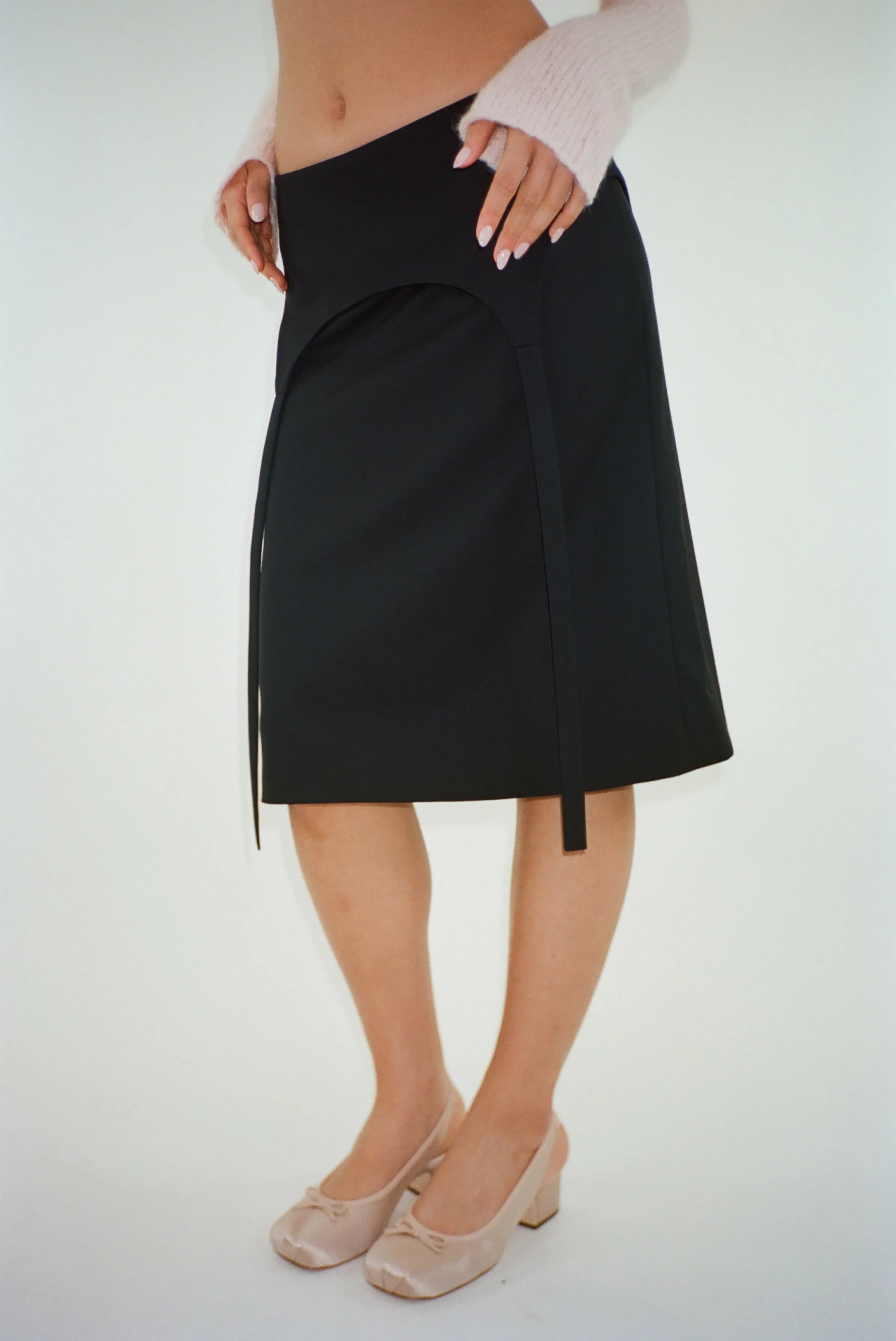 HALPER SKIRT IN BLACK sold by Sandy Liang product image thumbnail 2