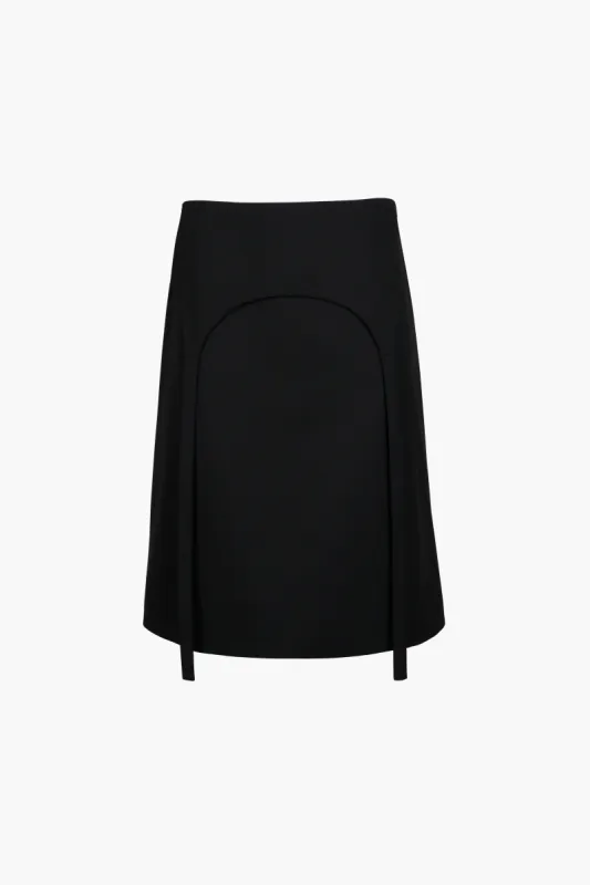 HALPER SKIRT IN BLACK sold by Sandy Liang