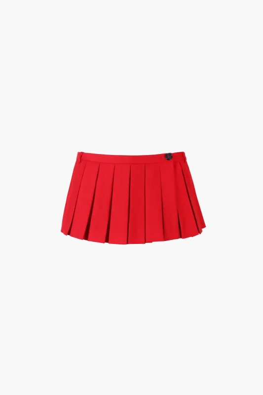 FRANC SKORT IN RED sold by Sandy Liang