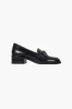 LOAFER IN BLACK SPAZZOLATO sold by Sandy Liang