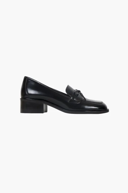 LOAFER IN BLACK SPAZZOLATO sold by Sandy Liang