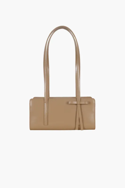 RECITAL BAG IN TAUPE made by Sandy Liang