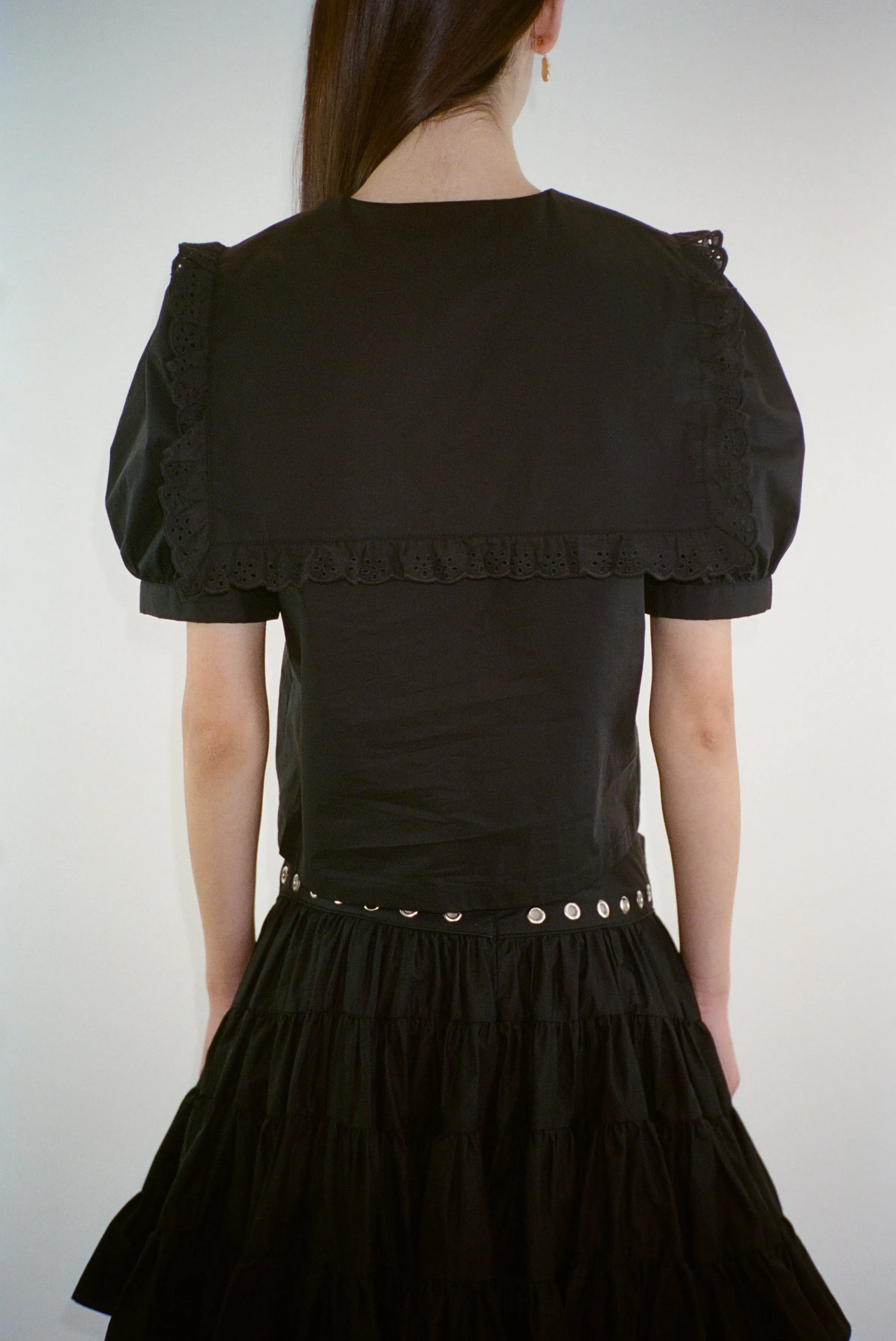 FLORENT TOP IN BLACK sold by Sandy Liang product image thumbnail 3