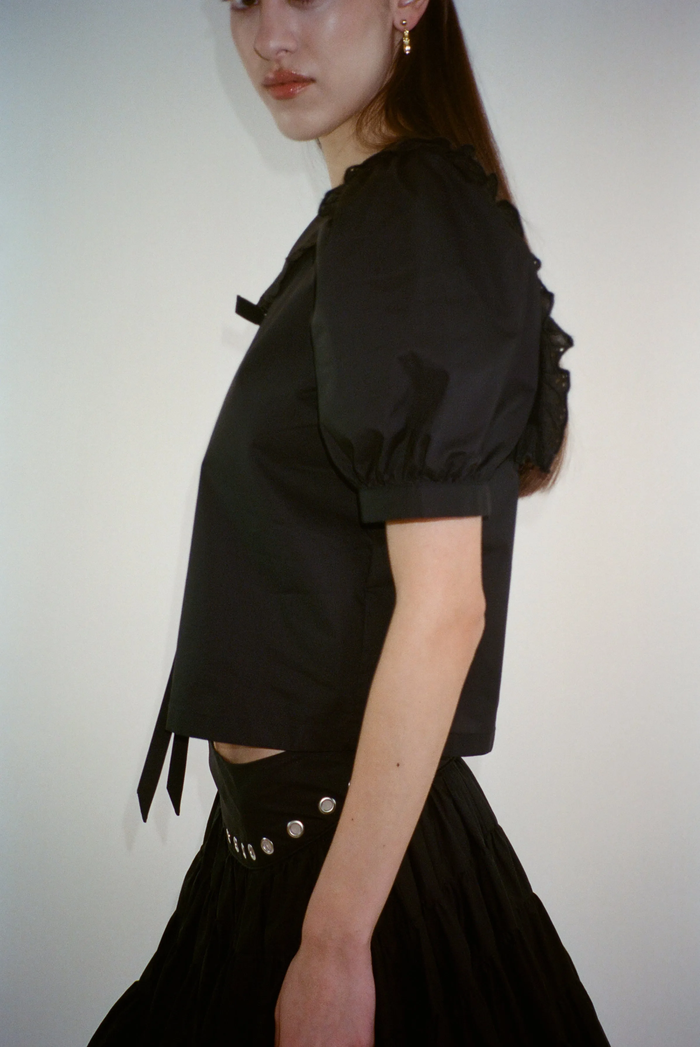 FLORENT TOP IN BLACK sold by Sandy Liang product image thumbnail 2