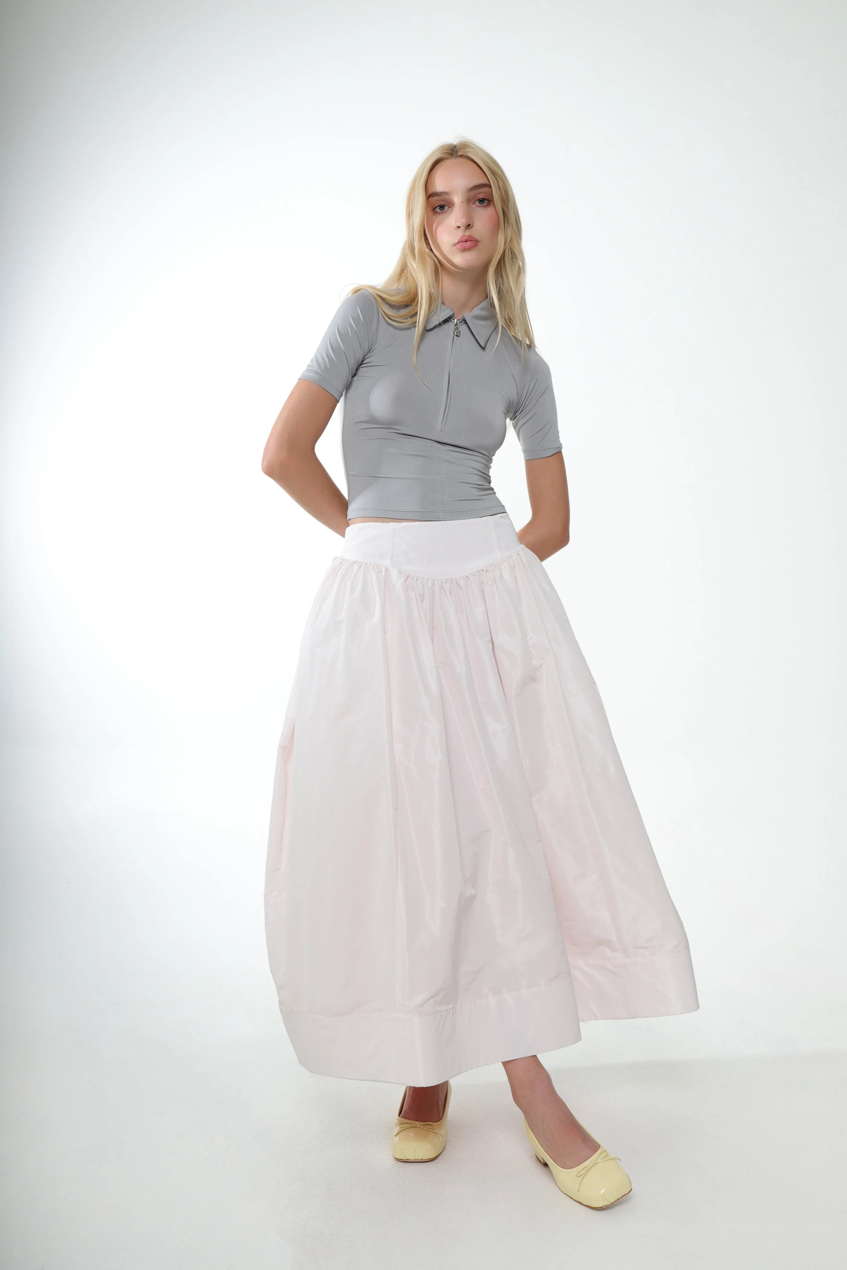 NARU SKIRT IN BALLET sold by Sandy Liang product image thumbnail 4