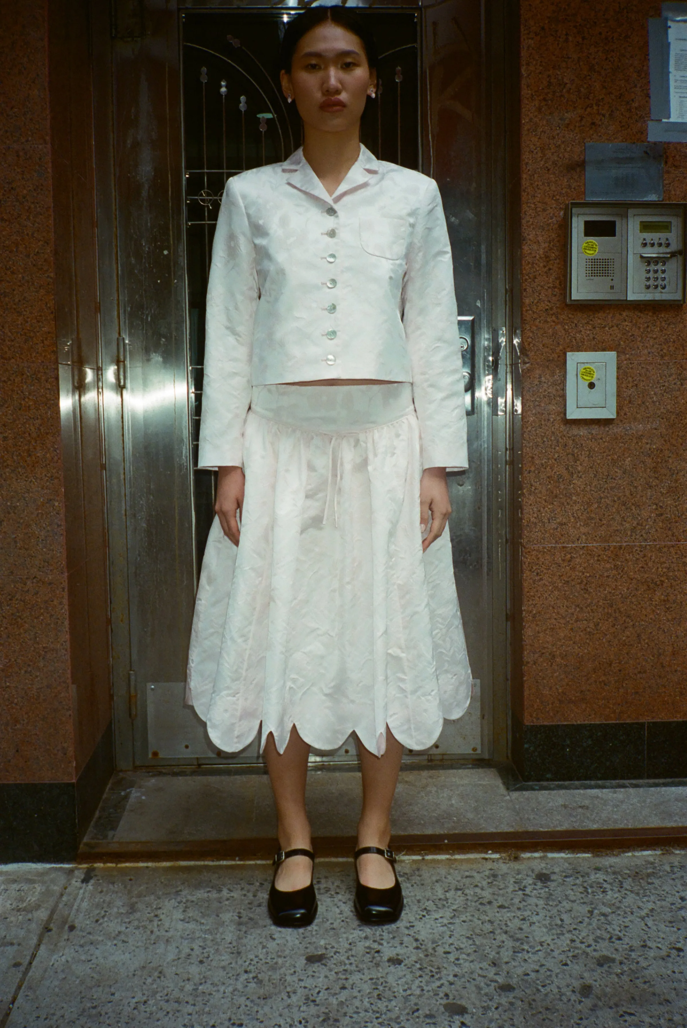 CHARM JACKET IN BALLET JACQUARD sold by Sandy Liang product image thumbnail 4