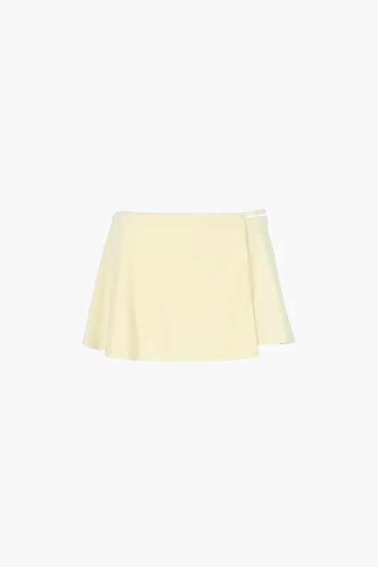 CLARA SKORT IN BUTTER sold by Sandy Liang