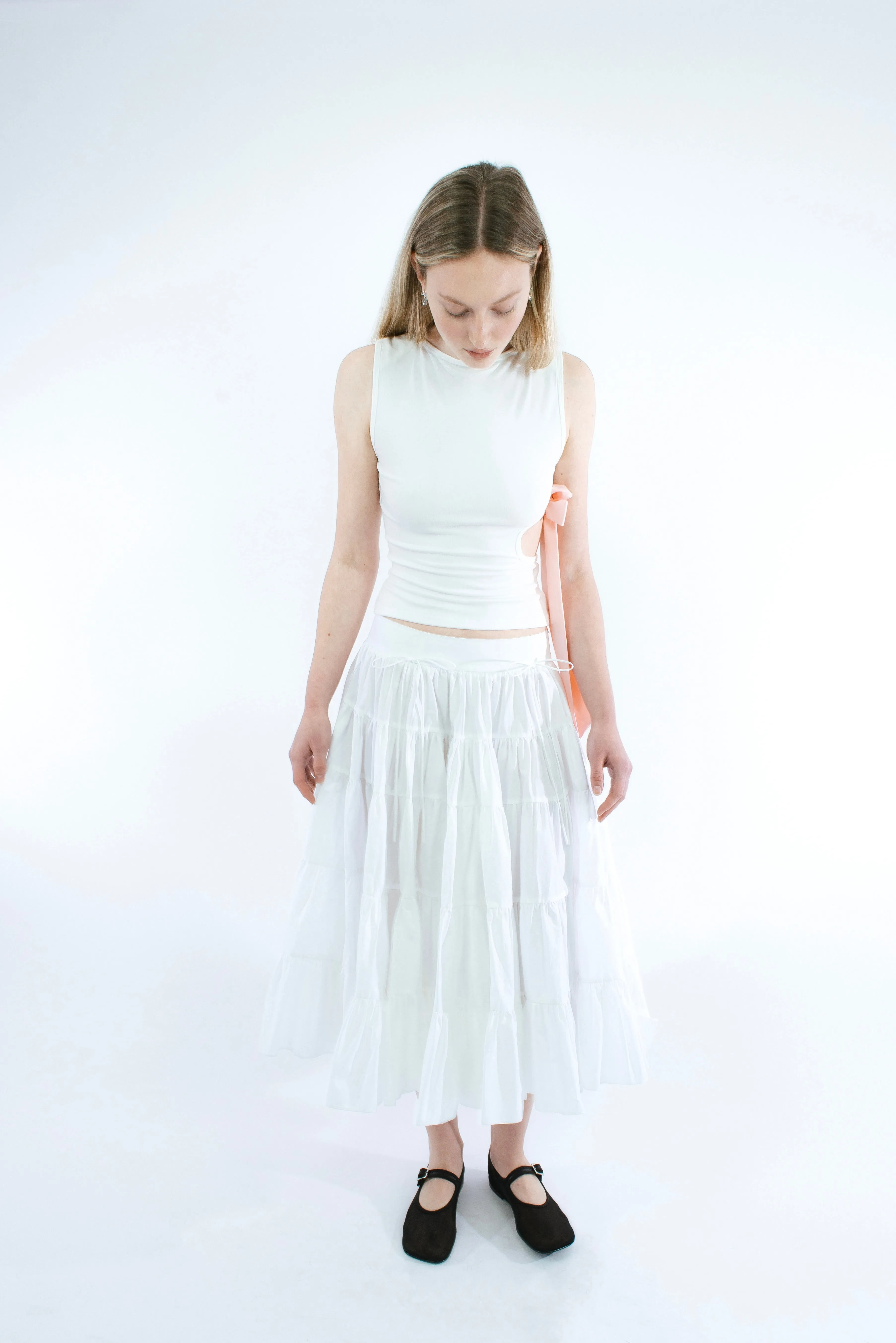 HETTI SKIRT IN WHITE sold by Sandy Liang product image thumbnail 3
