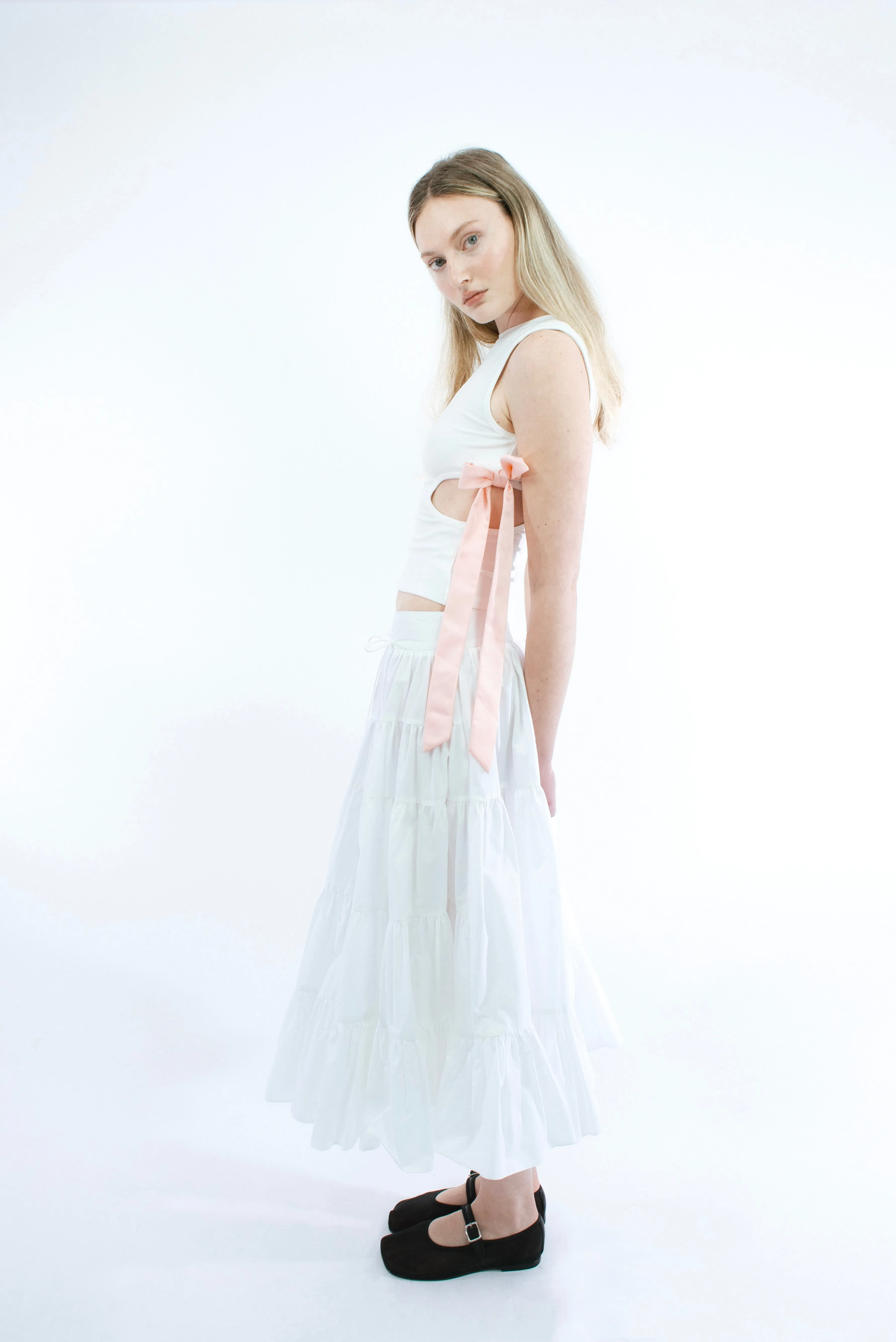 HETTI SKIRT IN WHITE sold by Sandy Liang product image thumbnail 2